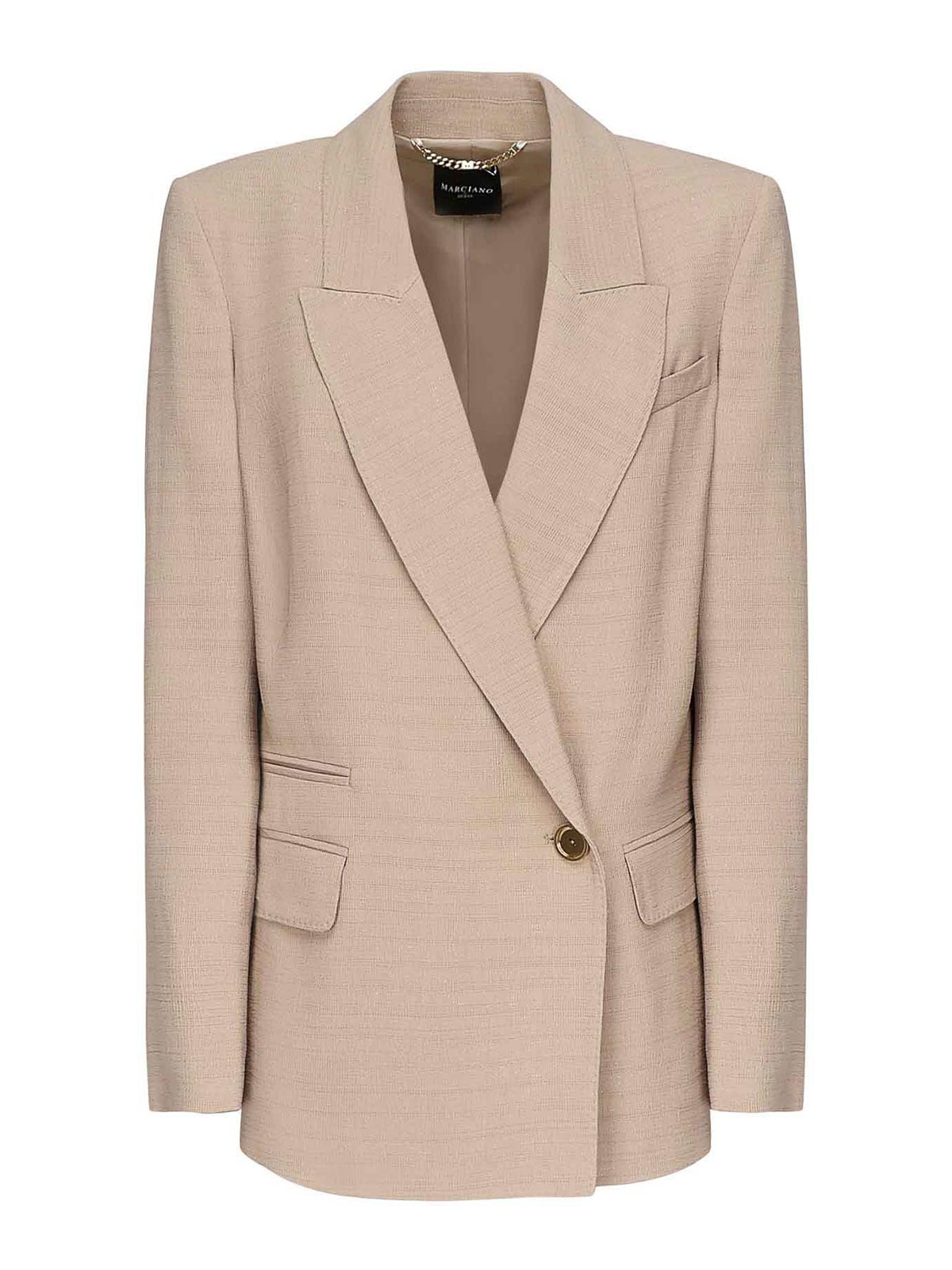 Double-Breasted Blazer In Viscose 5YGN157341AG1BQ (MARCIANO / ブレザー・ジャケット ) | MARCIANO (マルシアーノ)