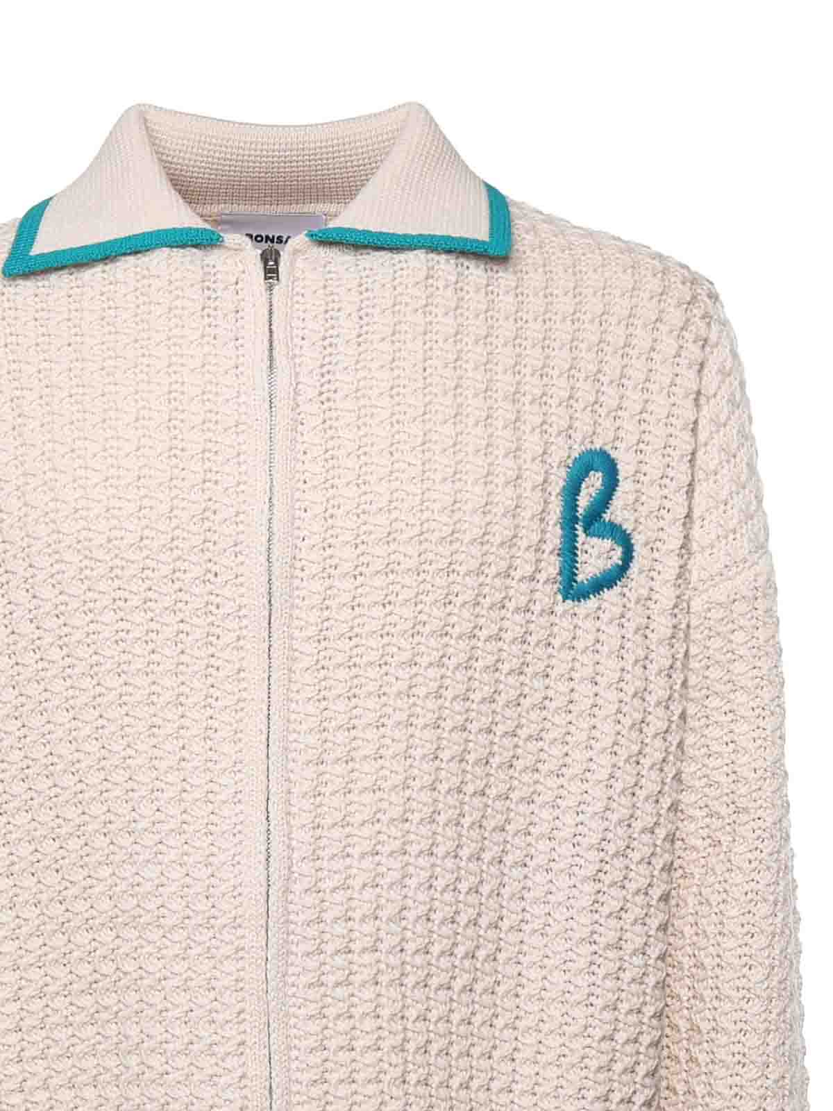 Zip-Up Knitted Jacket KN014BEI (BONSAI / カジュアルジャケット ) | BONSAI (ボンサイ)(1)