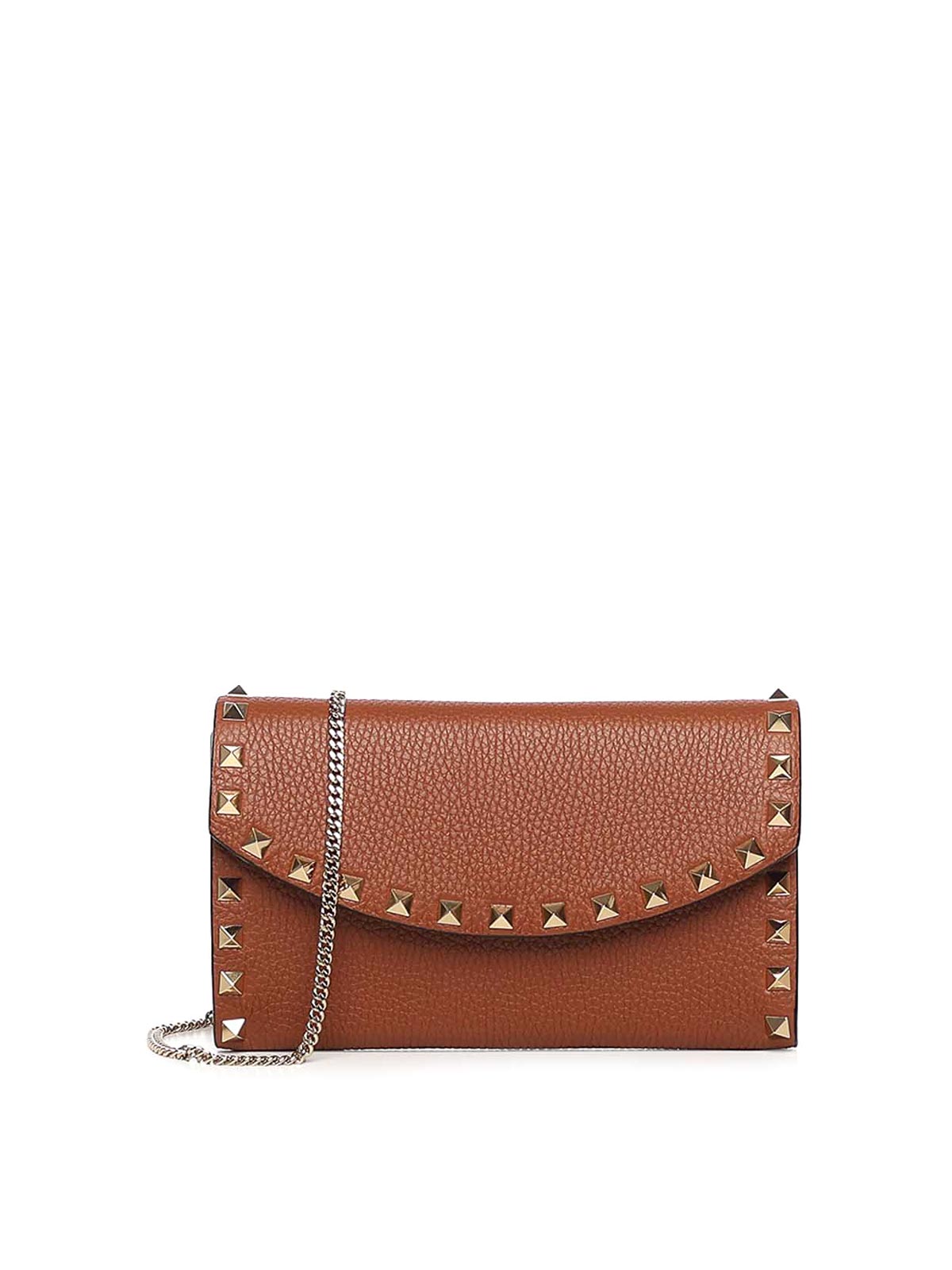 Rockstud Leather Wallet With Chain 7W2P0AR6VSHHG5 (Valentino Garavani / 財布・カードケース ) | Valentino Garavani (ヴァレンティノ)
