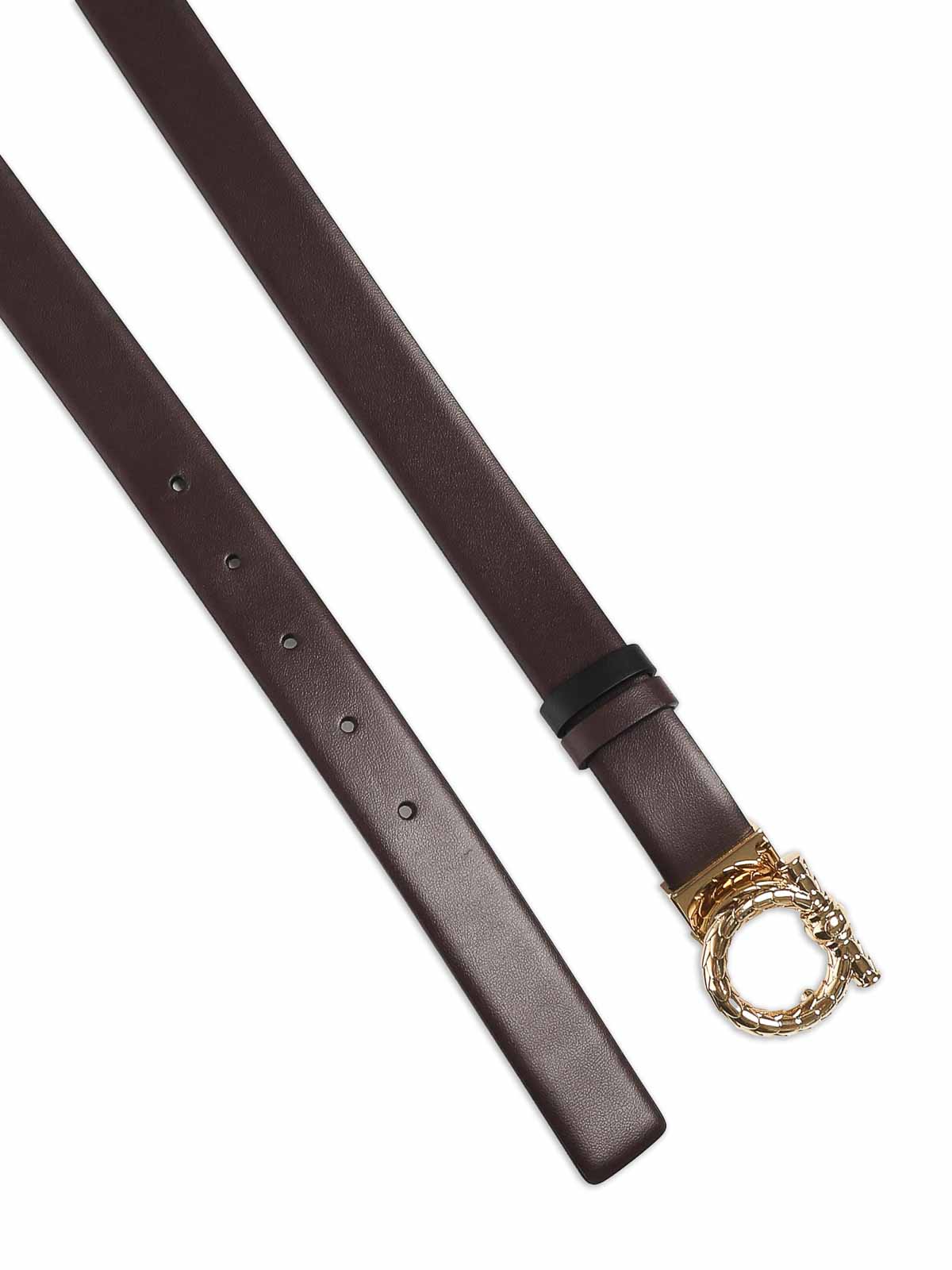 Leather Gancini Belt 230372780477003 (FERRAGAMO / ベルト・サスペンダー ) | FERRAGAMO (フェラガモ)(2)