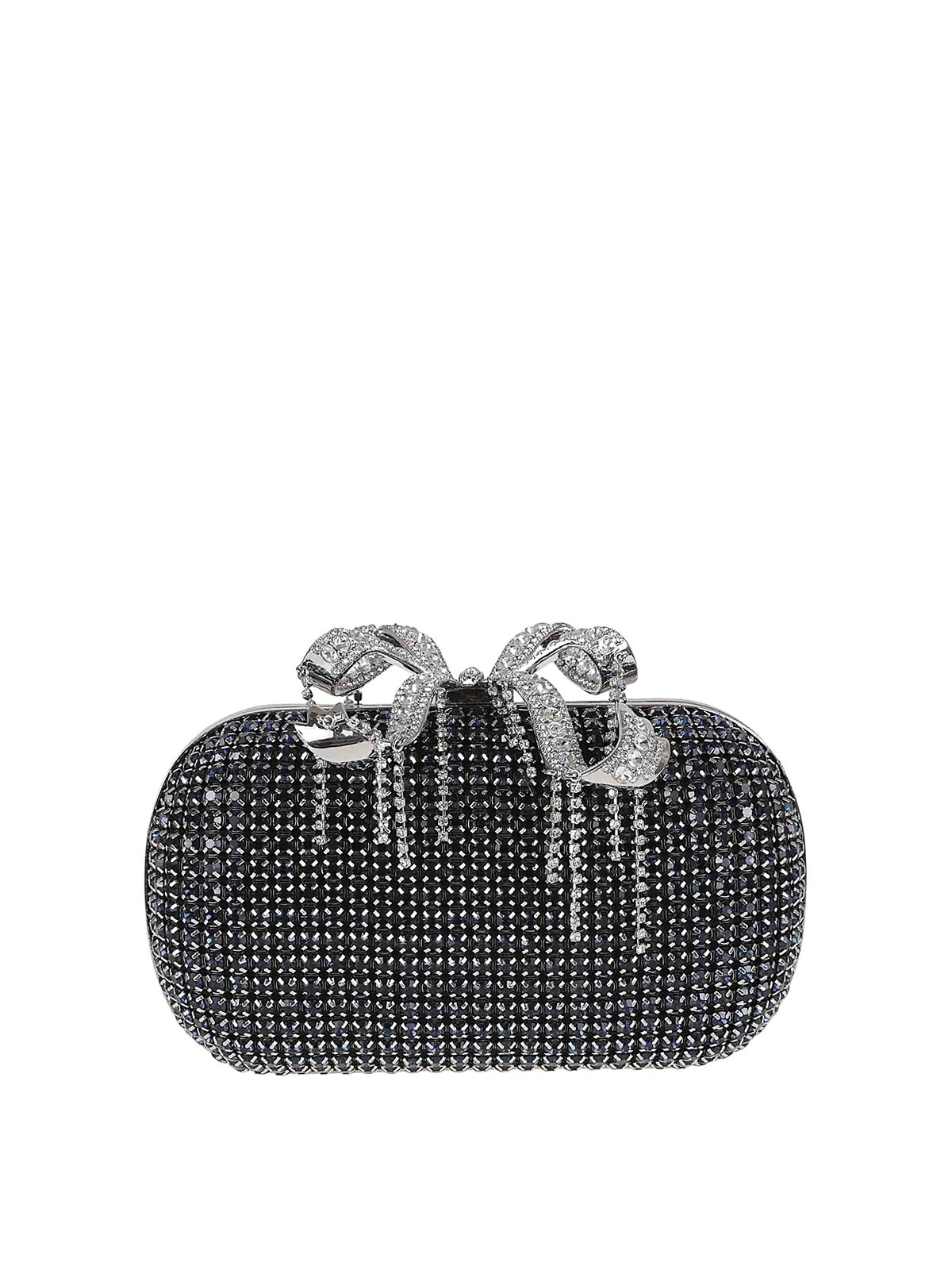 Navy Chainmail Clutch Bag PF25319N (self-portrait / クラッチバッグ・ポーチ ) | self-portrait (セルフ・ポートレイト)
