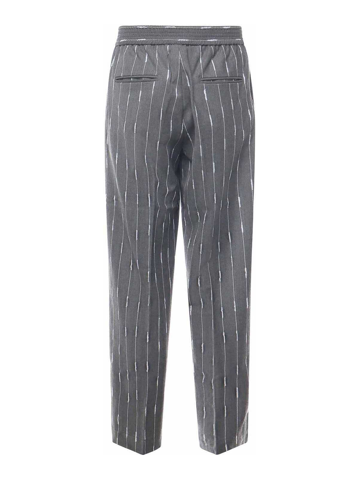 Pinstriped Trousers With Pleats PT005V3GRY (BONSAI / パンツ ) | BONSAI (ボンサイ)(2)