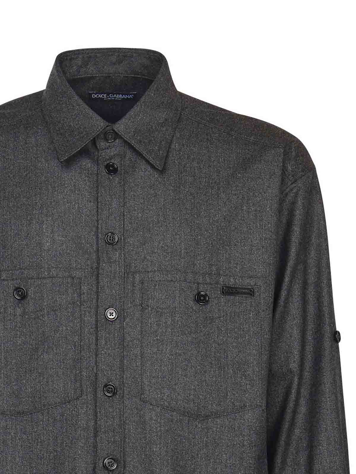 Melange Wool Wicker Shirt G5NI3TFURNCN0141 (Dolce & Gabbana / シャツ・ブラウス ) | Dolce & Gabbana (ドルチェガッバーナ)(1)