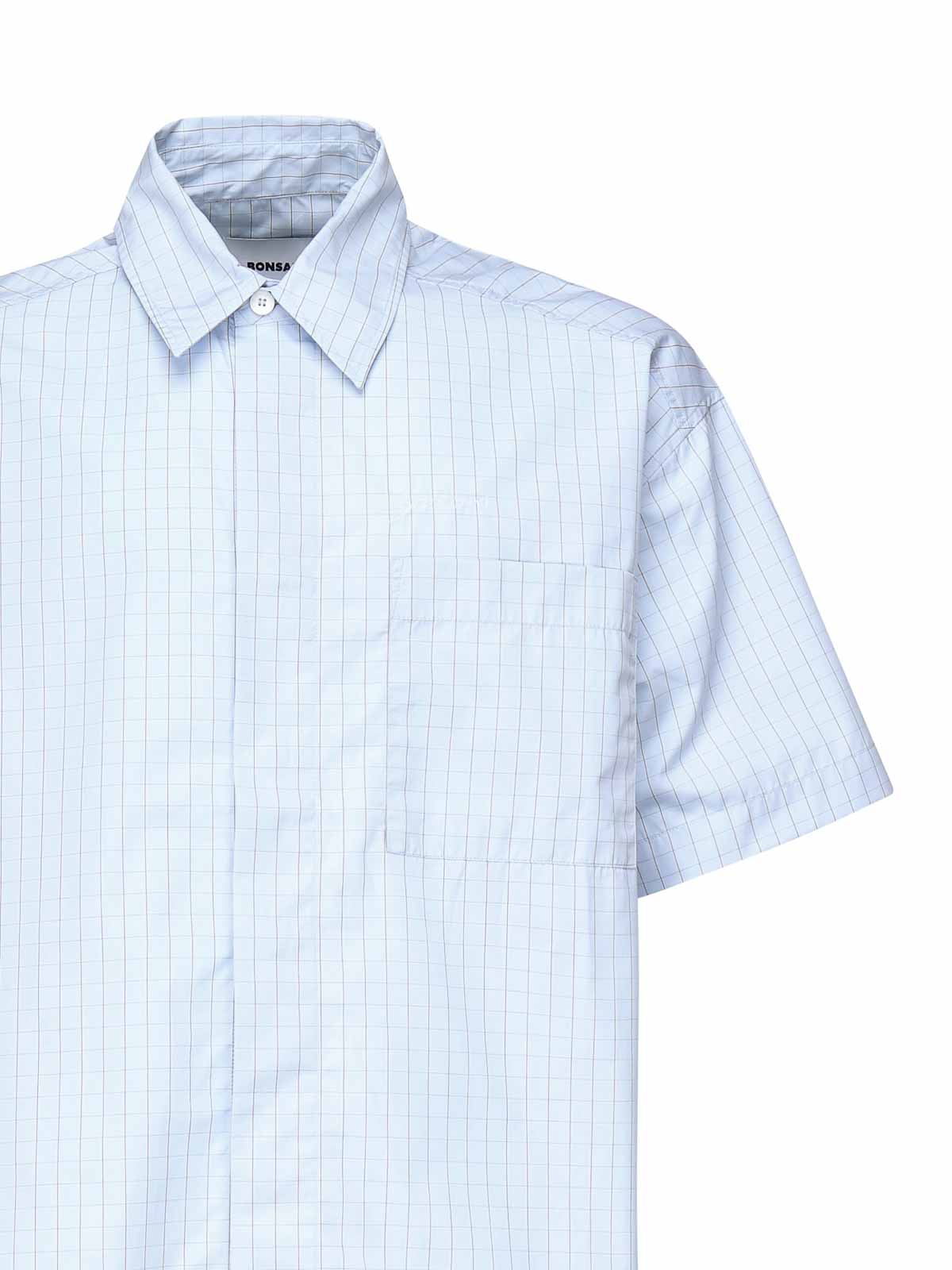 Cotton Check Shirt SH002002BLU (BONSAI / シャツ・ブラウス ) | BONSAI (ボンサイ)(1)