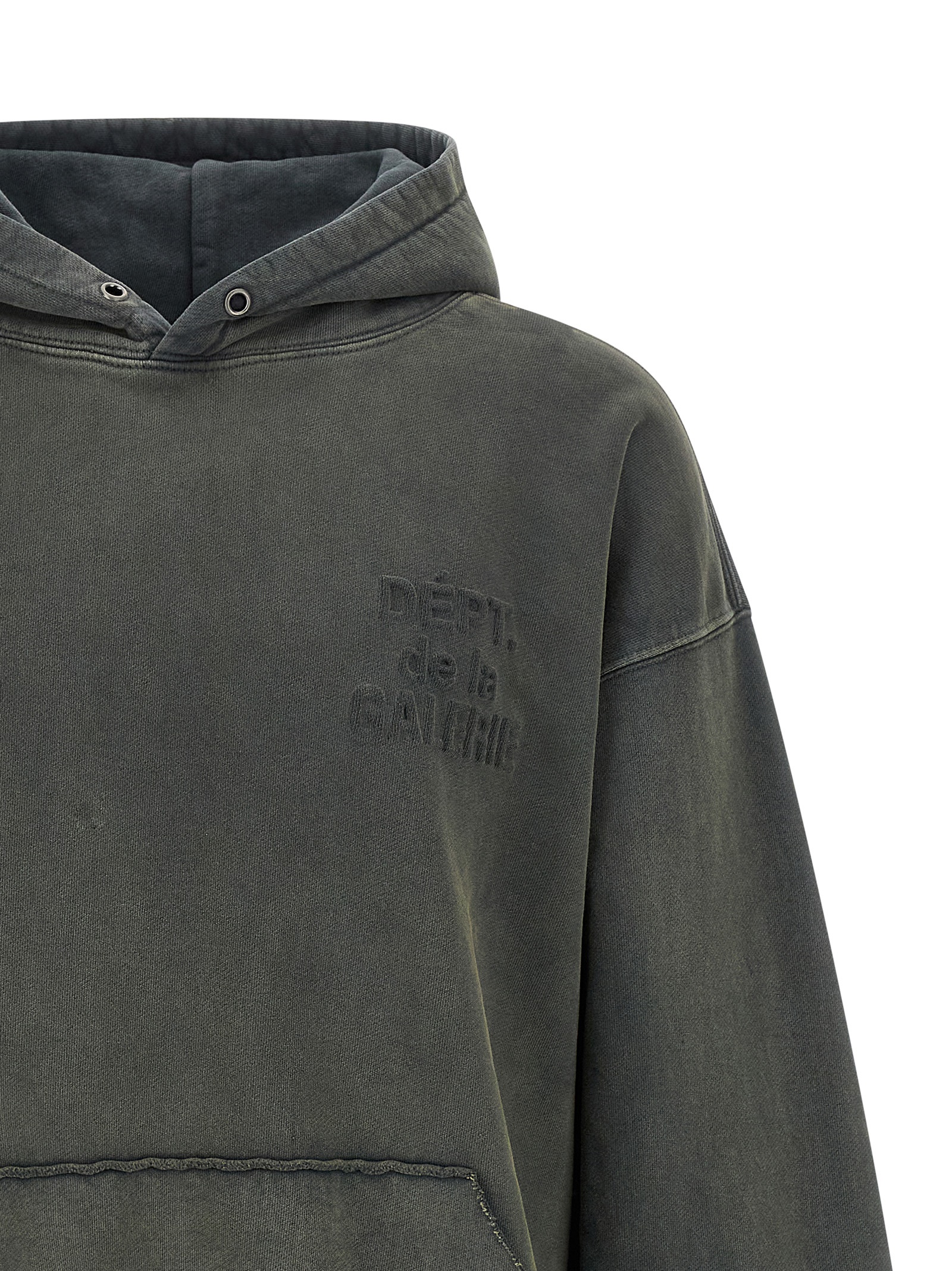 'Embossed logo' sweatshirt DEH50039GRAPHITE (GALLERY DEPT / スウェット・フーディー ) | GALLERY DEPT (ギャラリー デプト)(2)