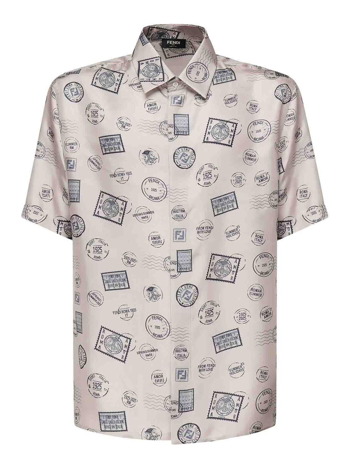 Printed Silk Shirt FS0795AUVPF0YPK (FENDI / シャツ・ブラウス ) | FENDI (フェンディ)