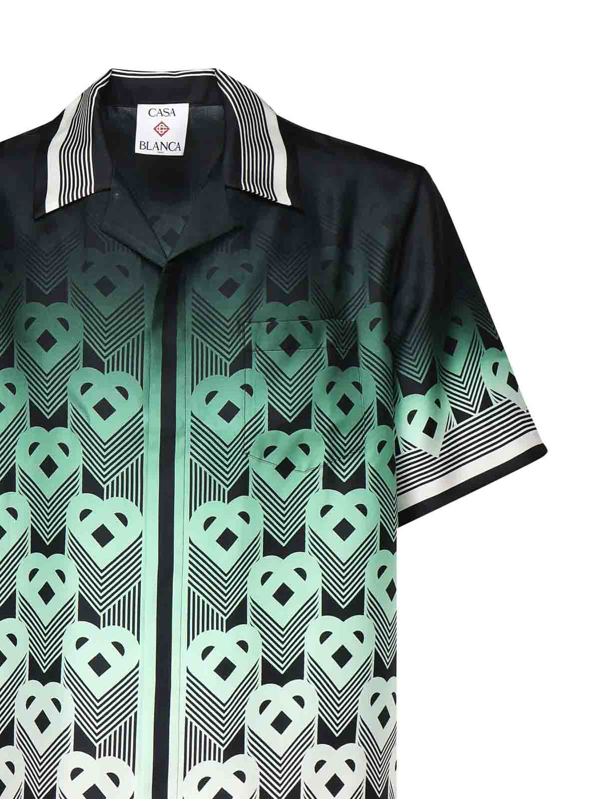 Shaded Silk Monogram Shirt MPF25SH00304 (Casablanca / シャツ・ブラウス ) | Casablanca (カサブランカ)(1)