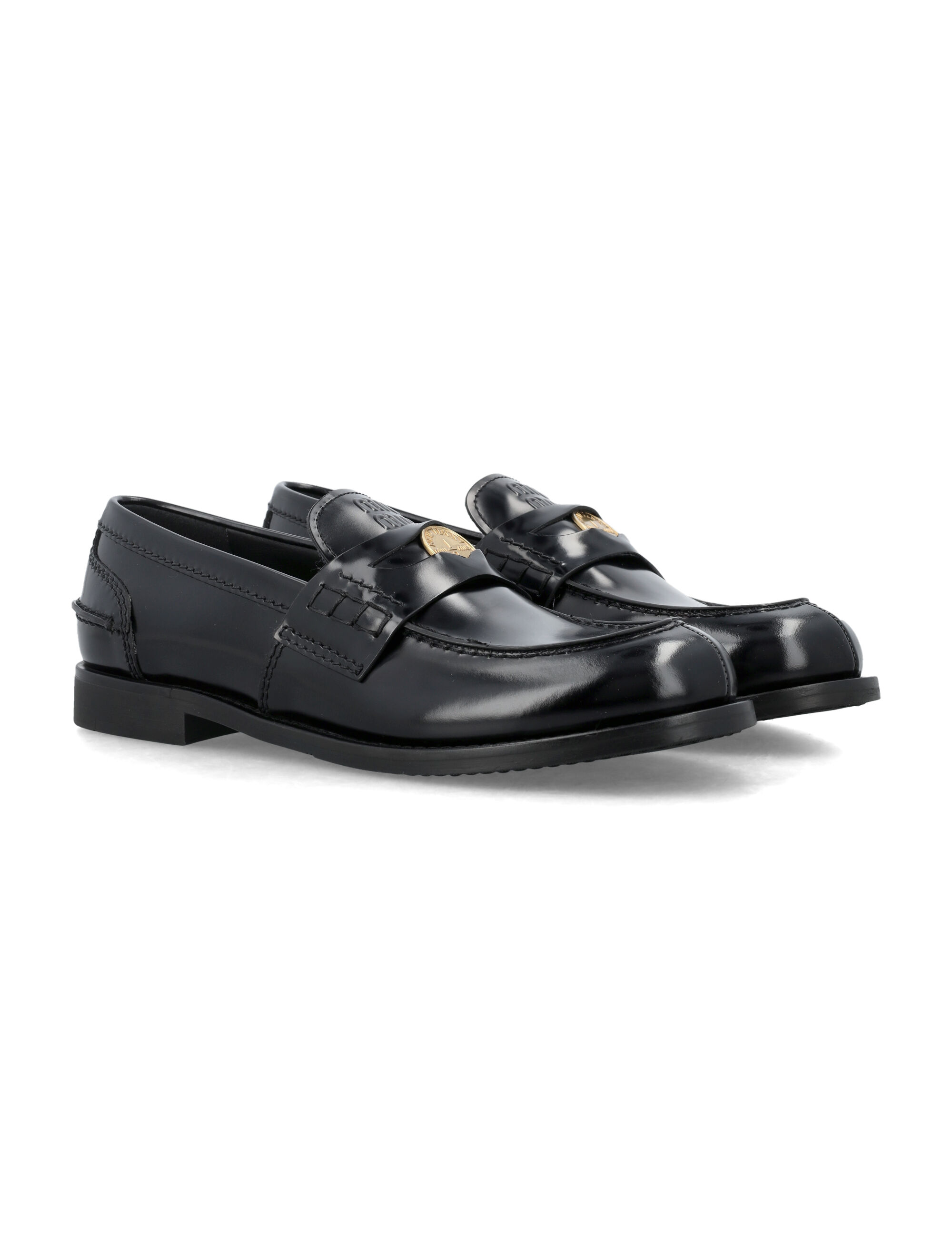 Miu Miu Flat shoes Black 5D773DULXF0002 (MIU MIU / ローファー ) | MIU MIU (ミュウミュウ)(1)
