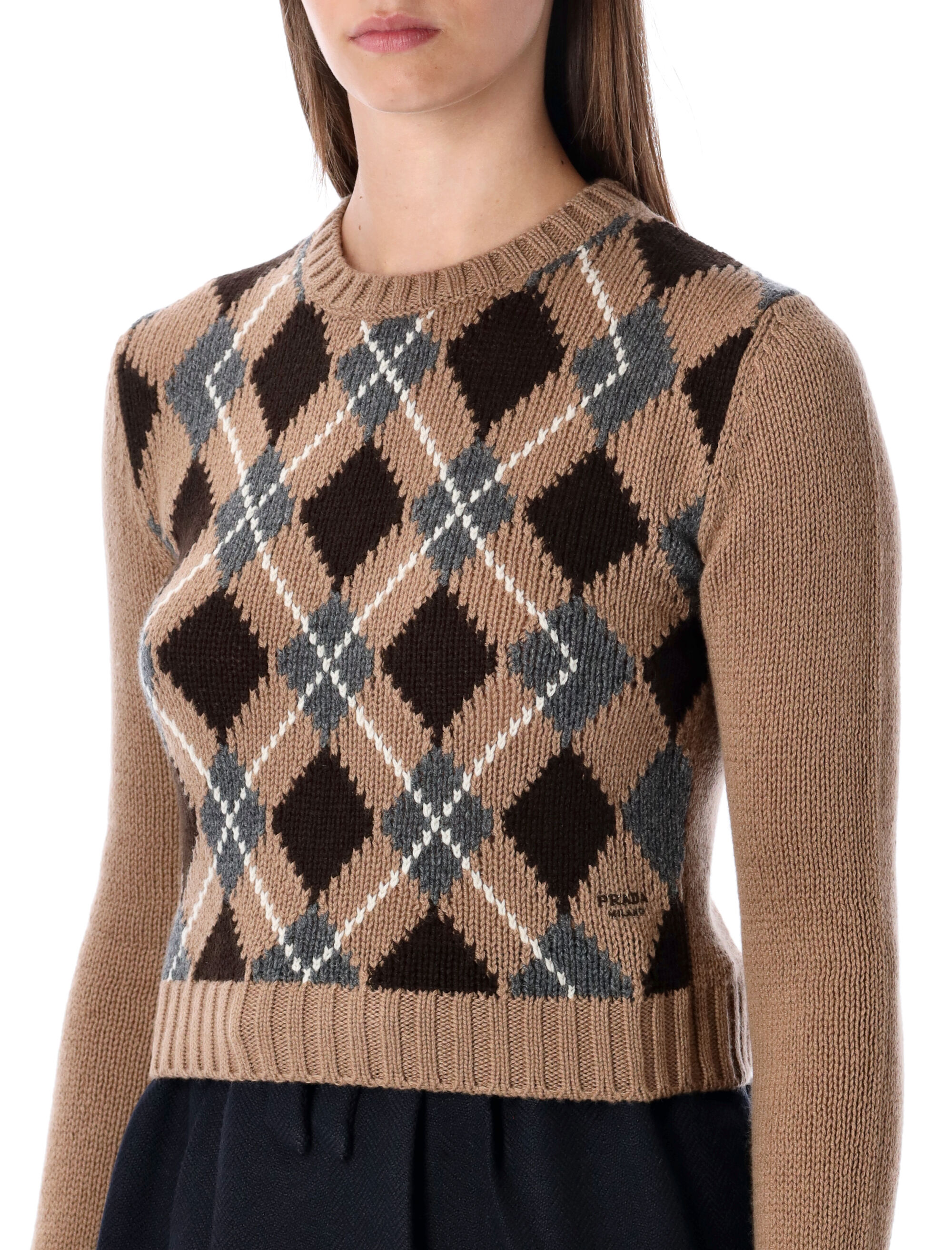 Prada Sweaters Brown P24S2V172DF0040 (Prada / ニット・セーター・カーディガン ) | Prada (プラダ)(2)