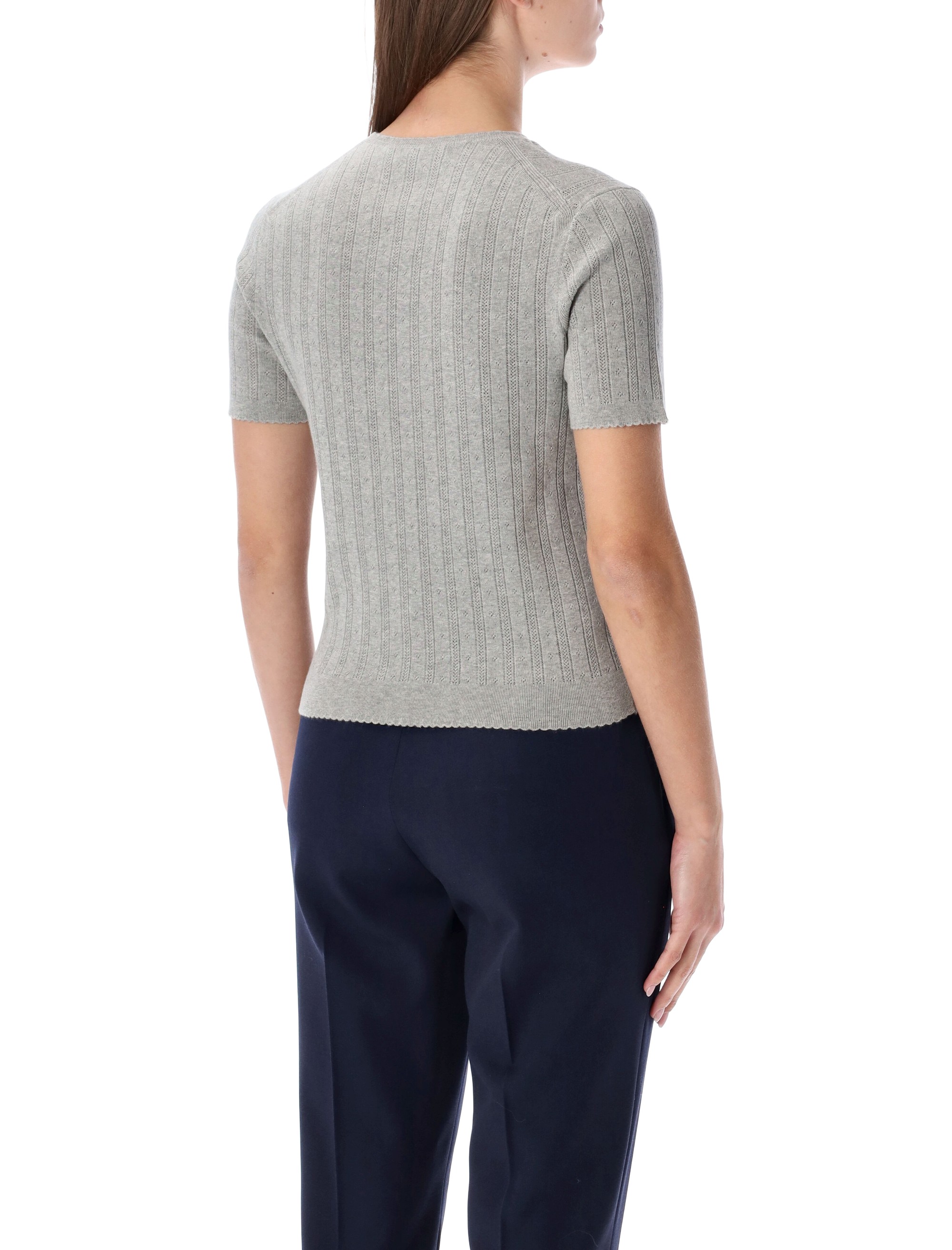 Miu Miu Sweaters Grey MMLB4017OXF0031 (MIU MIU / ニット・セーター・カーディガン ) | MIU MIU (ミュウミュウ)(1)