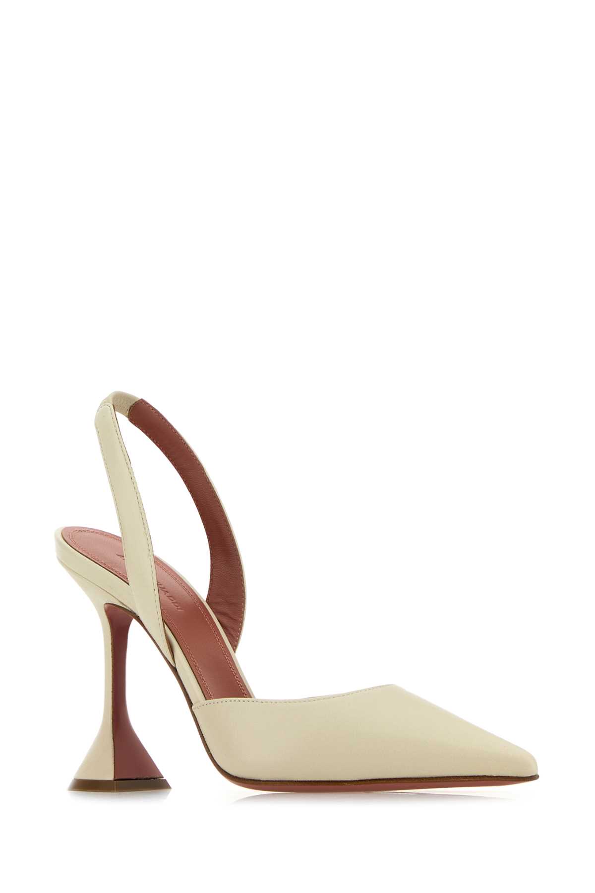 Sand nappa leather Holli Sling pumps HOLLISLING95ALMOND95 (AMINA MUADDI / パンプス・ハイヒール ) | AMINA MUADDI (アミナ モアディ)(1)