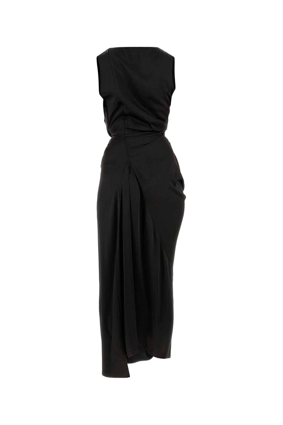 Black satin dress 110103A5W01ADN401 (Vivienne Westwood / ワンピース・ドレス・オールインワン ) | Vivienne Westwood (ヴィヴィアン・ウェストウッド)(1)