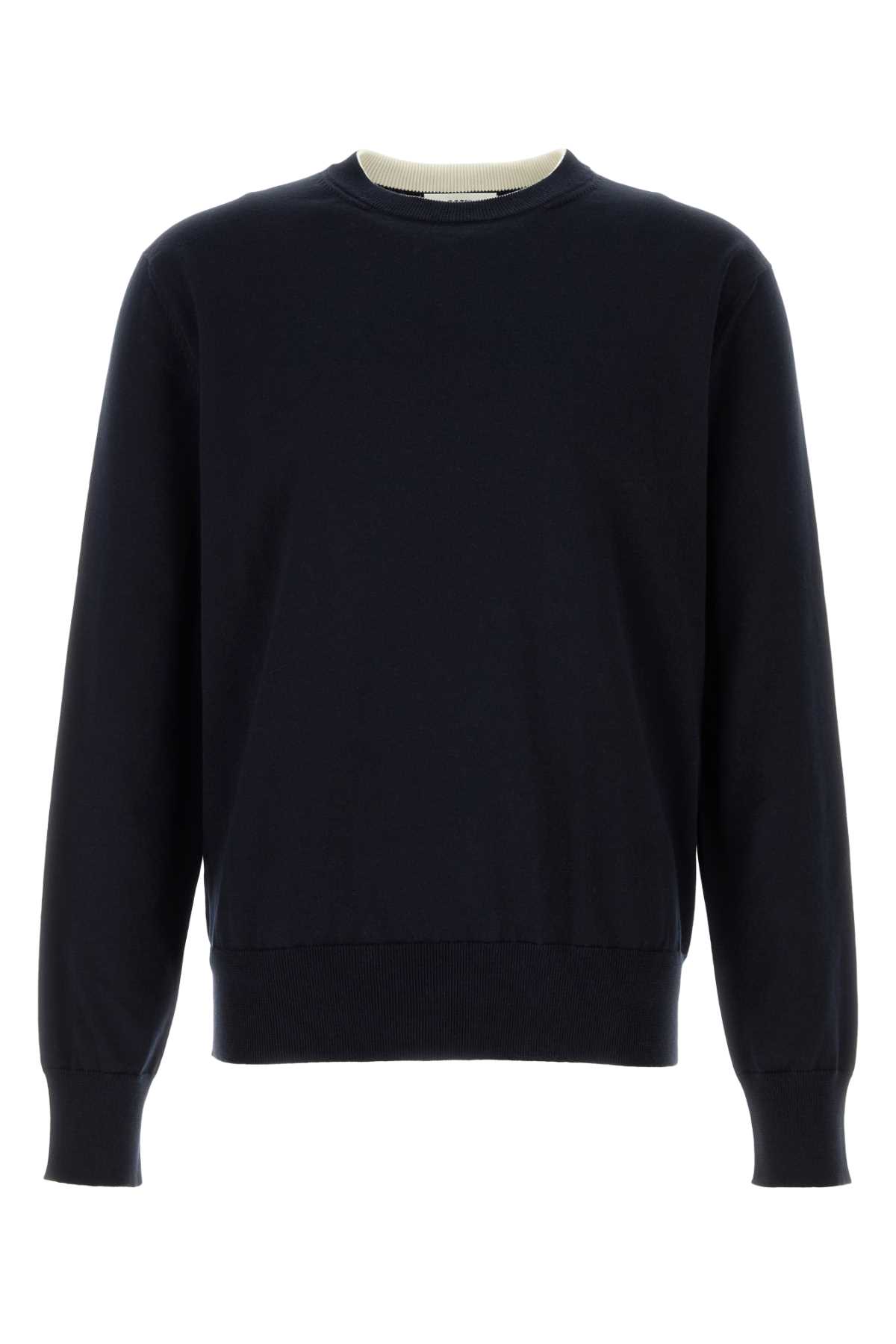 Midnight blue cotton sweater J22GP0281J15466402 (Jil Sander / ニット・セーター・カーディガン ) | Jil Sander (ジルサンダー)