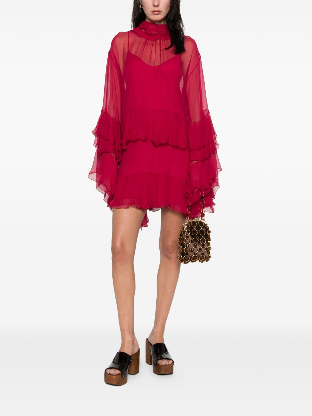 Chloè Dresses Red CH26SRO520016AZ (Chloé / ワンピース・ドレス・オールインワン ) | Chloé (クロエ)(3)