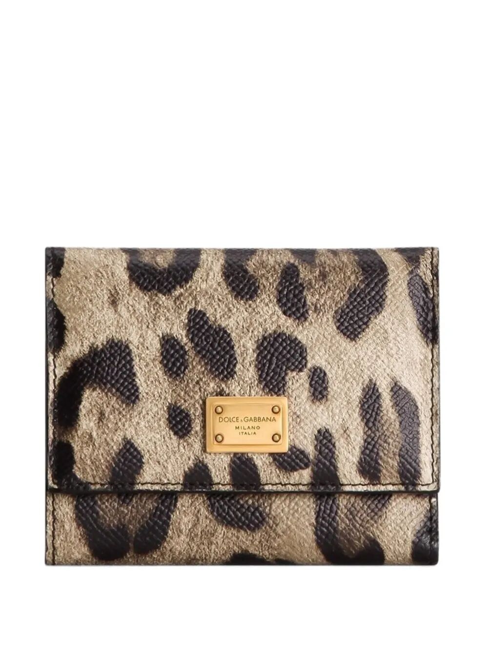LEOPARD-PRINT TRI-FOLD WALLET IN DAUPHINE LEATHER BI0770AX566HY13M (Dolce & Gabbana / 財布・カードケース ) | Dolce & Gabbana (ドルチェガッバーナ)