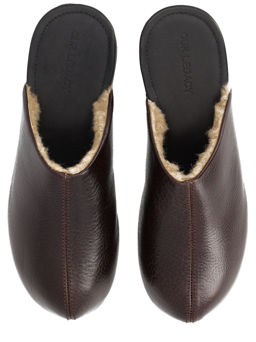 SANDAL "NAOTO" A4257NDADEEPAMERICANOLEATHER (OUR LEGACY / サンダル ) | OUR LEGACY (アワーレガシー)(4)