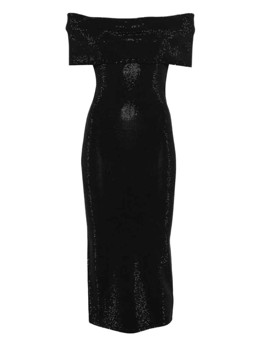 KNITTED MIDI DRESS MF5836B5ZV001BLACK (MICHAEL MICHAEL KORS / ワンピース・ドレス・オールインワン ) | MICHAEL MICHAEL KORS (マイケル・マイケル・コース)