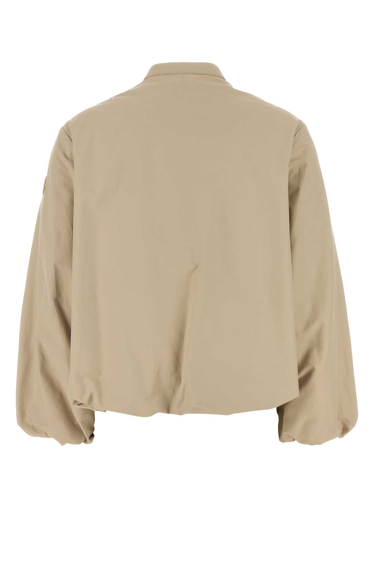 Beige cotton blend Gruissan bomber jacket 1A0017854ARP268 (Moncler / カジュアルジャケット ) | Moncler (モンクレール)(1)