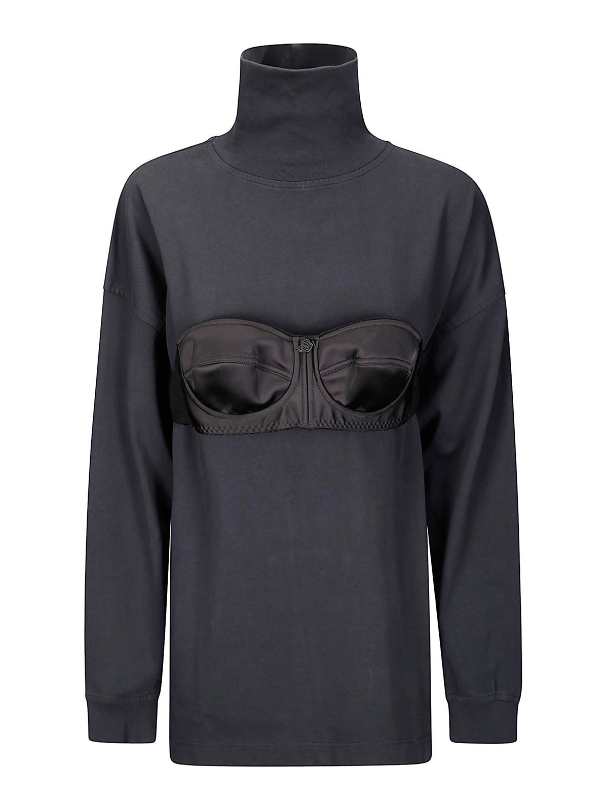 Women Balconette Bra Turtleneck T Shirt Knit VAQ10T0201 (VAQUERA / Tシャツ・カットソー ) | VAQUERA (ヴァケラ)