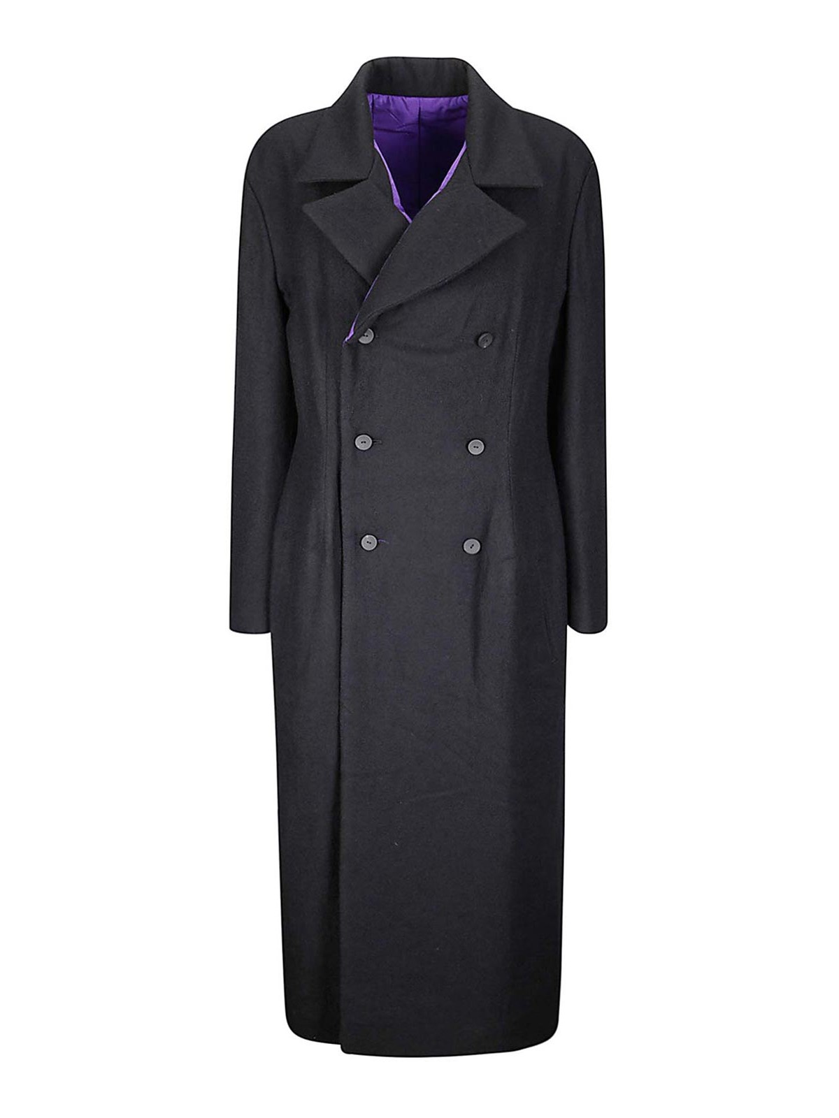 Double Breasted Coat FLC168371 (Yohji Yamamoto / コート ) | Yohji Yamamoto (ヨウジヤマモト)