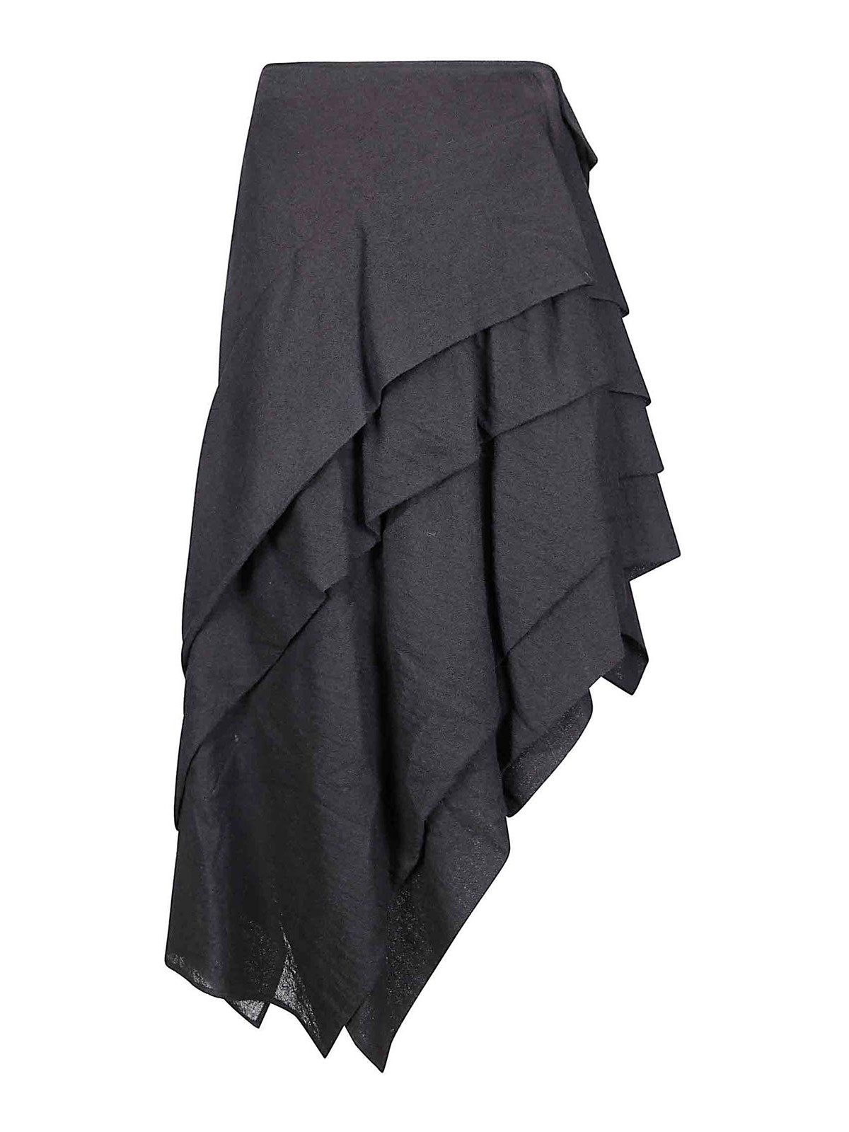 Tucked Stitch D Skirt FLS071211 (Yohji Yamamoto / スカート ) | Yohji Yamamoto (ヨウジヤマモト)