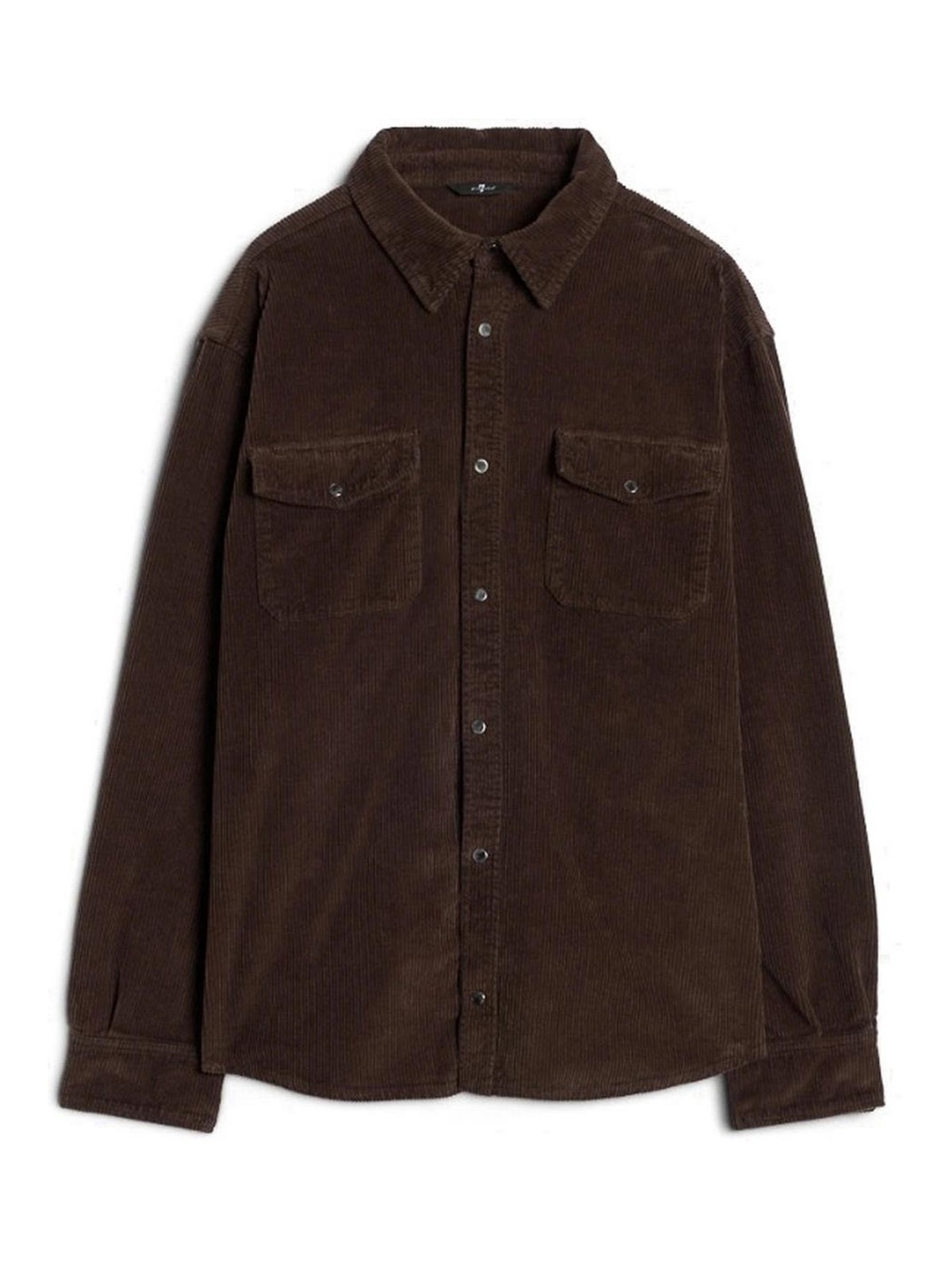 Overshirt Corduroy Coffee Bean 7T800E531LP (7 for all mankind / シャツ・ブラウス ) | 7 for all mankind (セブンフォーオールマンカインド)