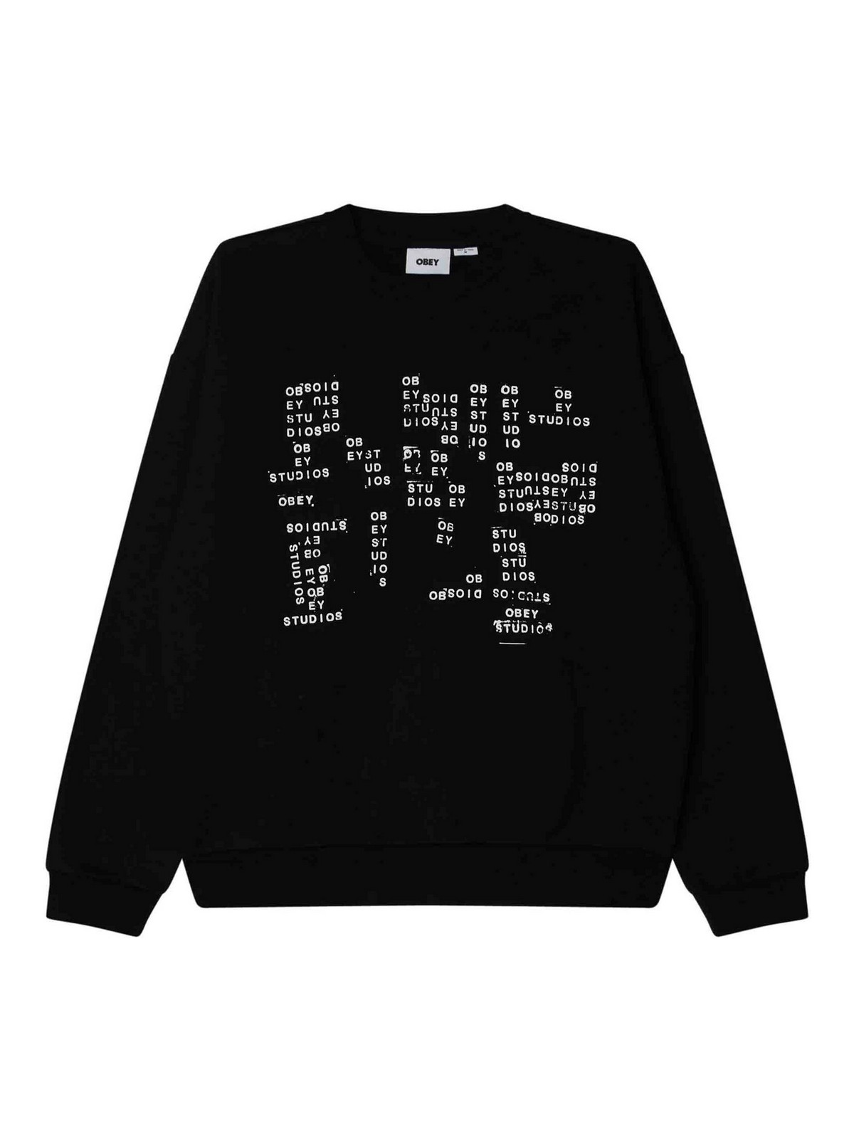 Studios Stamp Extra Heavy Crew Fleece 112480253BLACK (OBEY / スウェット・フーディー ) | OBEY (オベイ)