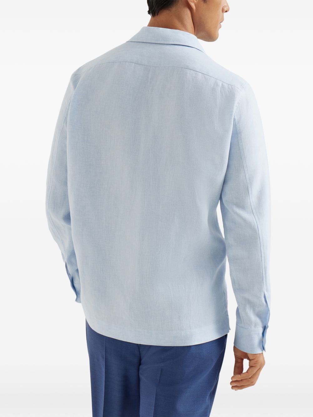 Brunello Cucinelli Shirts Clear Blue MA6780618C013 (Brunello Cucinelli / シャツ・ブラウス ) | Brunello Cucinelli (ブルネロ・クチネリ)(4)