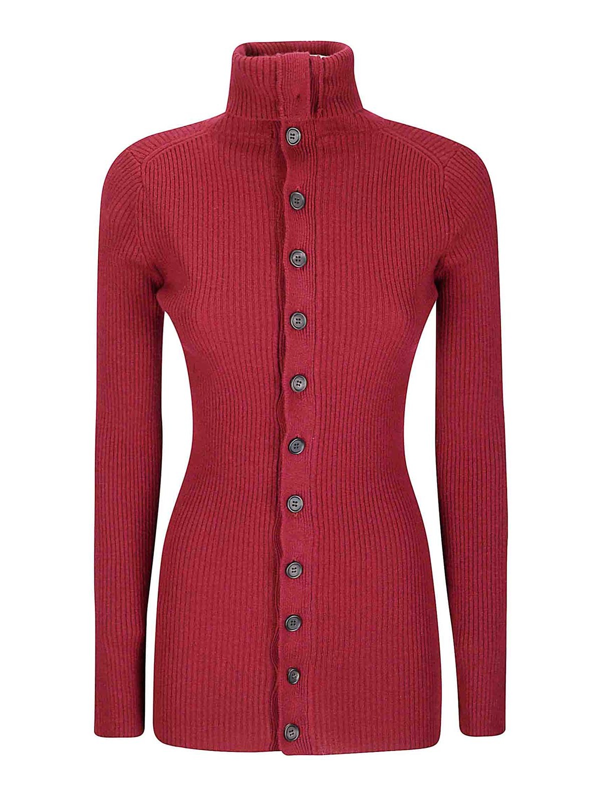 Ribbed High Neck FMK511041 (Yohji Yamamoto / ニット・セーター・カーディガン ) | Yohji Yamamoto (ヨウジヤマモト)