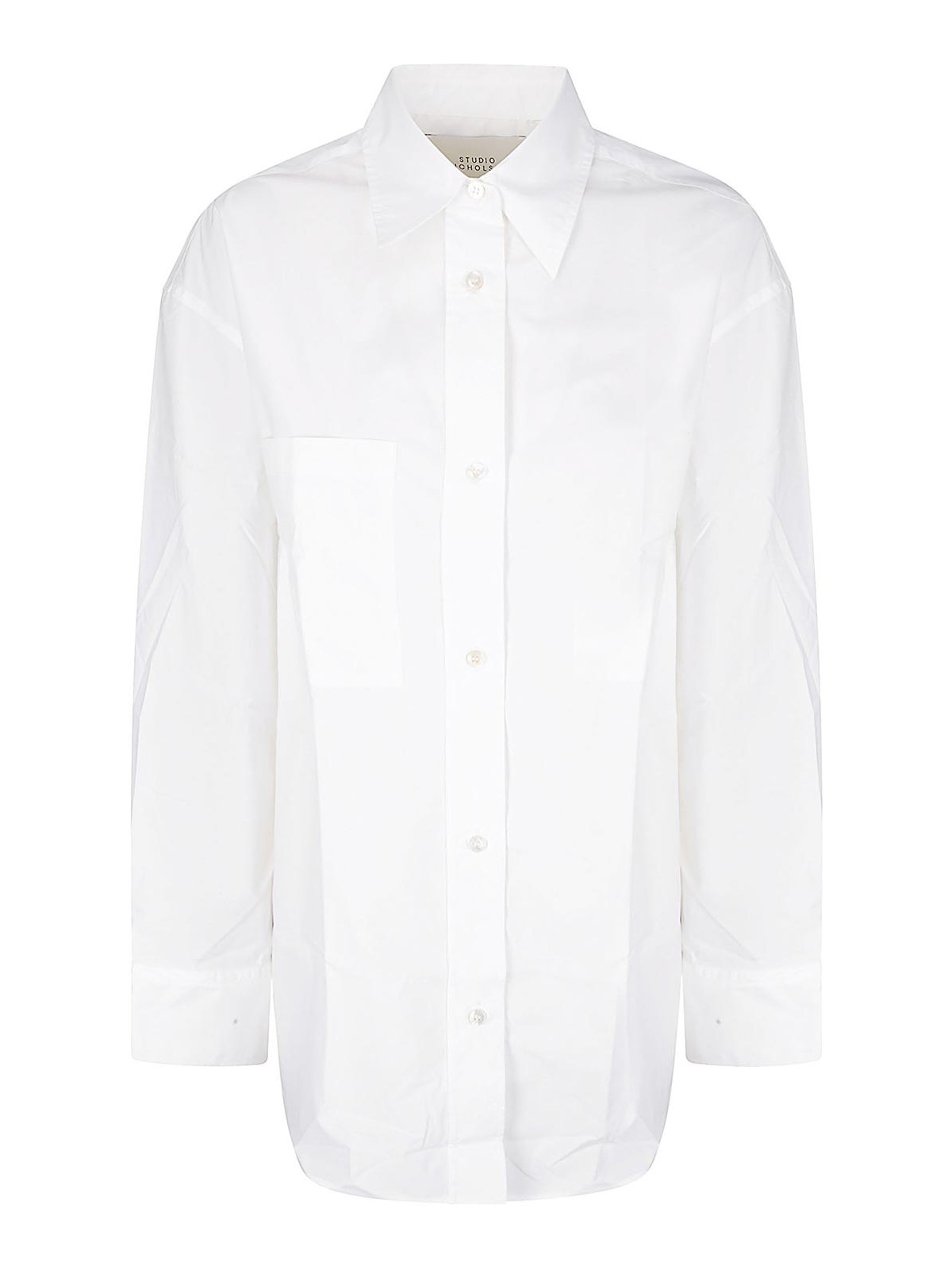 Shirt With Embroidery LETOSNW1591OPTICWHITE (Studio Nicholson / シャツ・ブラウス ) | Studio Nicholson (スタジオニコルソン)