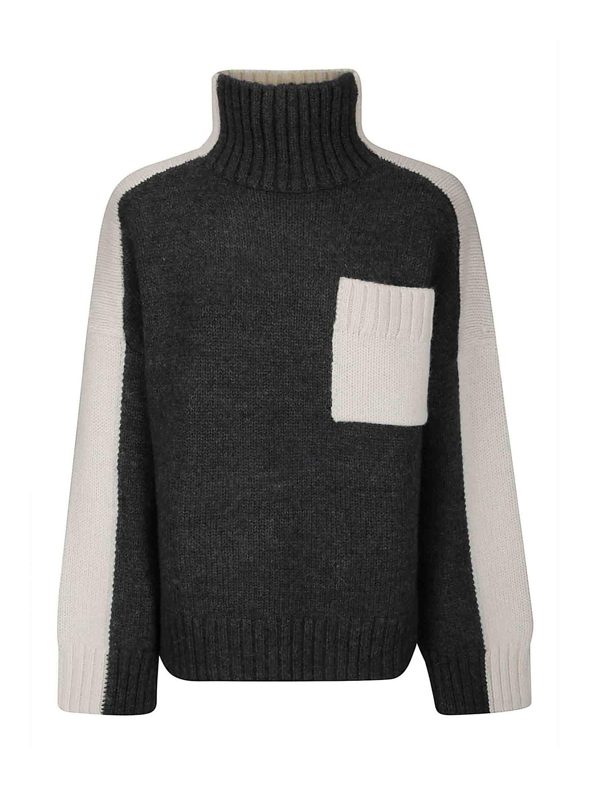Two Tone Patch Pocket Jumper KW1402YN0367929 (JW Anderson / ニット・セーター・カーディガン ) | JW Anderson (ジェイダブリュー アンダーソン)