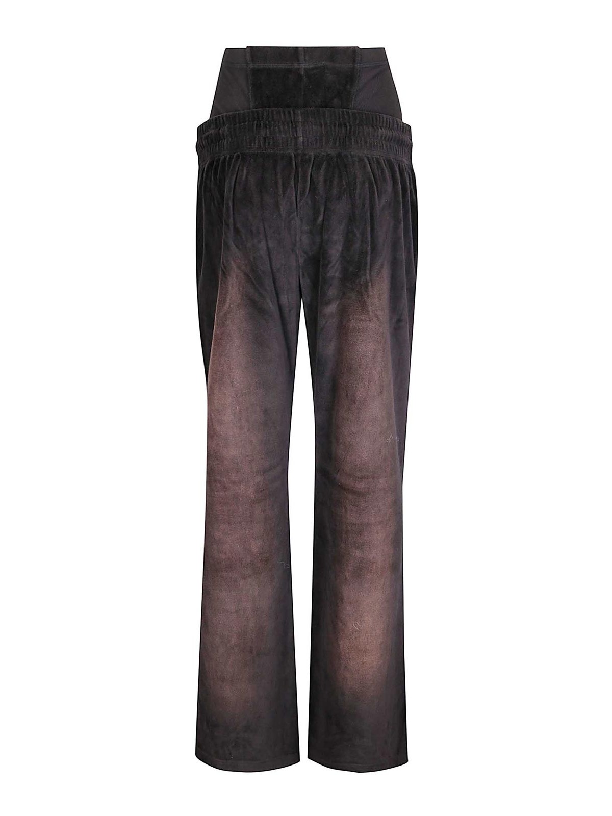 Velour Sweatpants With Bleach Spray AW25PAS0DARKDARK (KNWLS / パンツ ) | KNWLS (ノウルズ)(1)