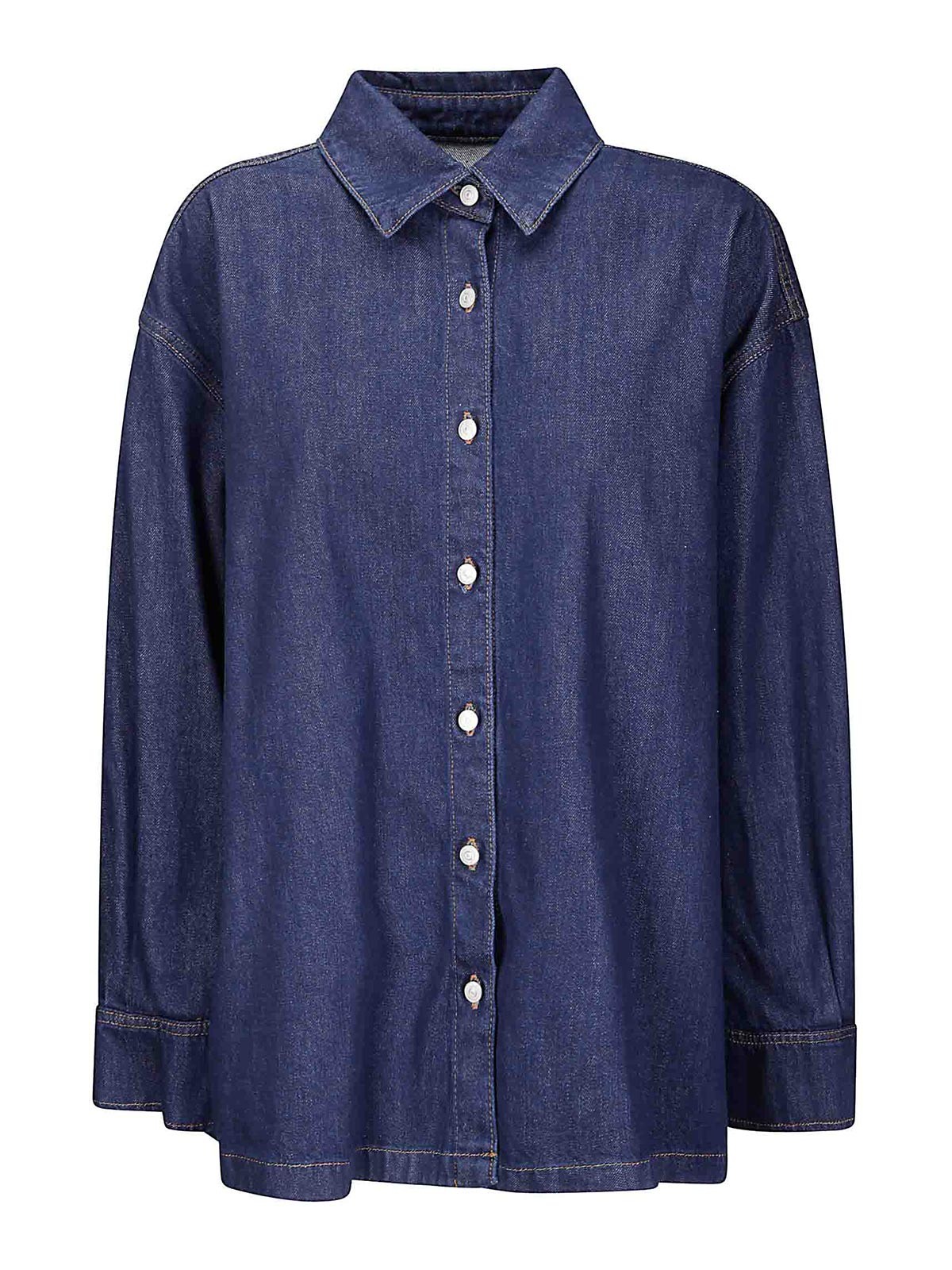 Pleated Overshirt Franklin 7UZ10555U71NX (7 for all mankind / シャツ・ブラウス ) | 7 for all mankind (セブンフォーオールマンカインド)