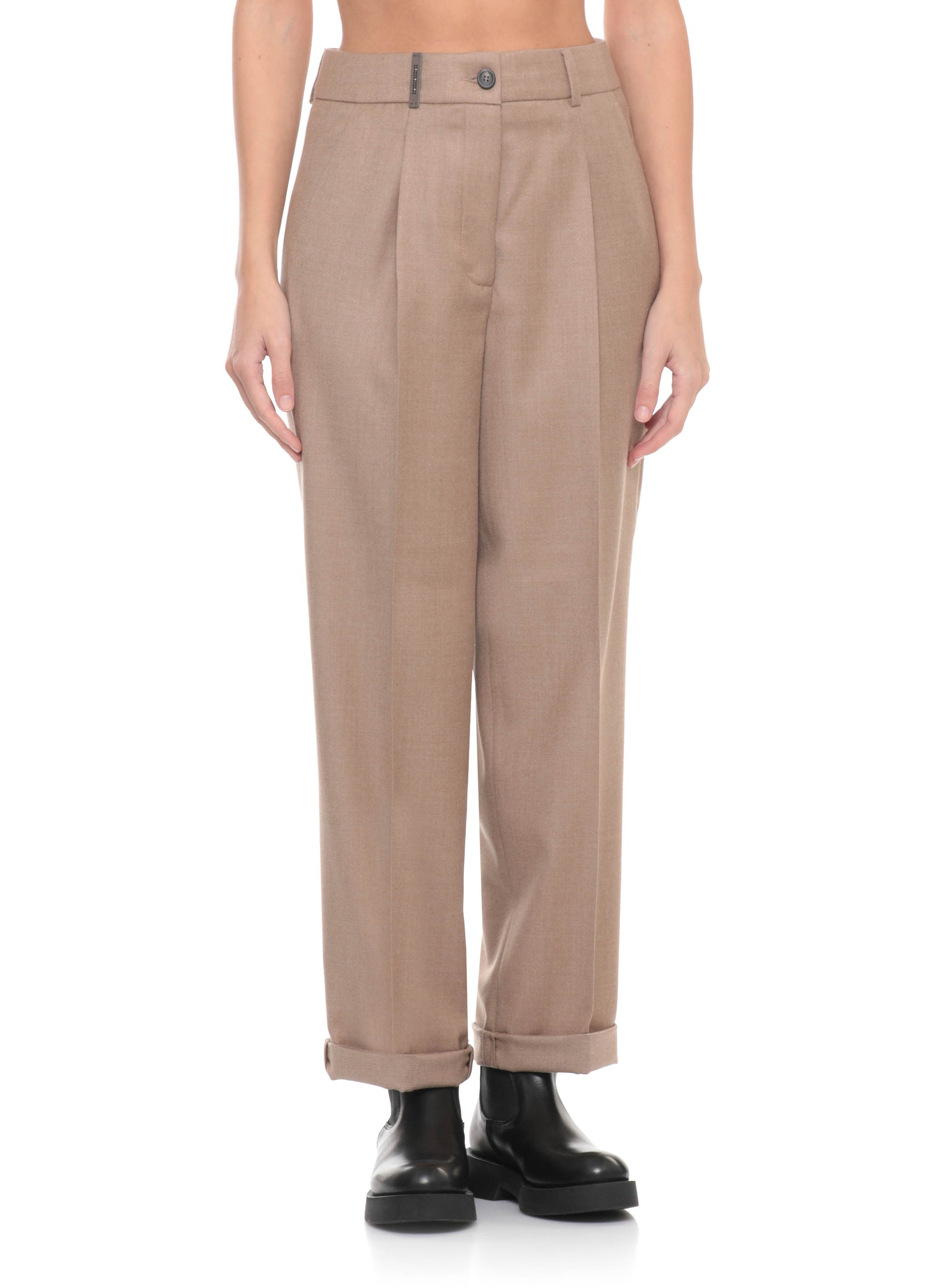Peserico Trousers Beige P0436503359947 (PESERICO / パンツ ) | PESERICO (ペセリコ)(1)
