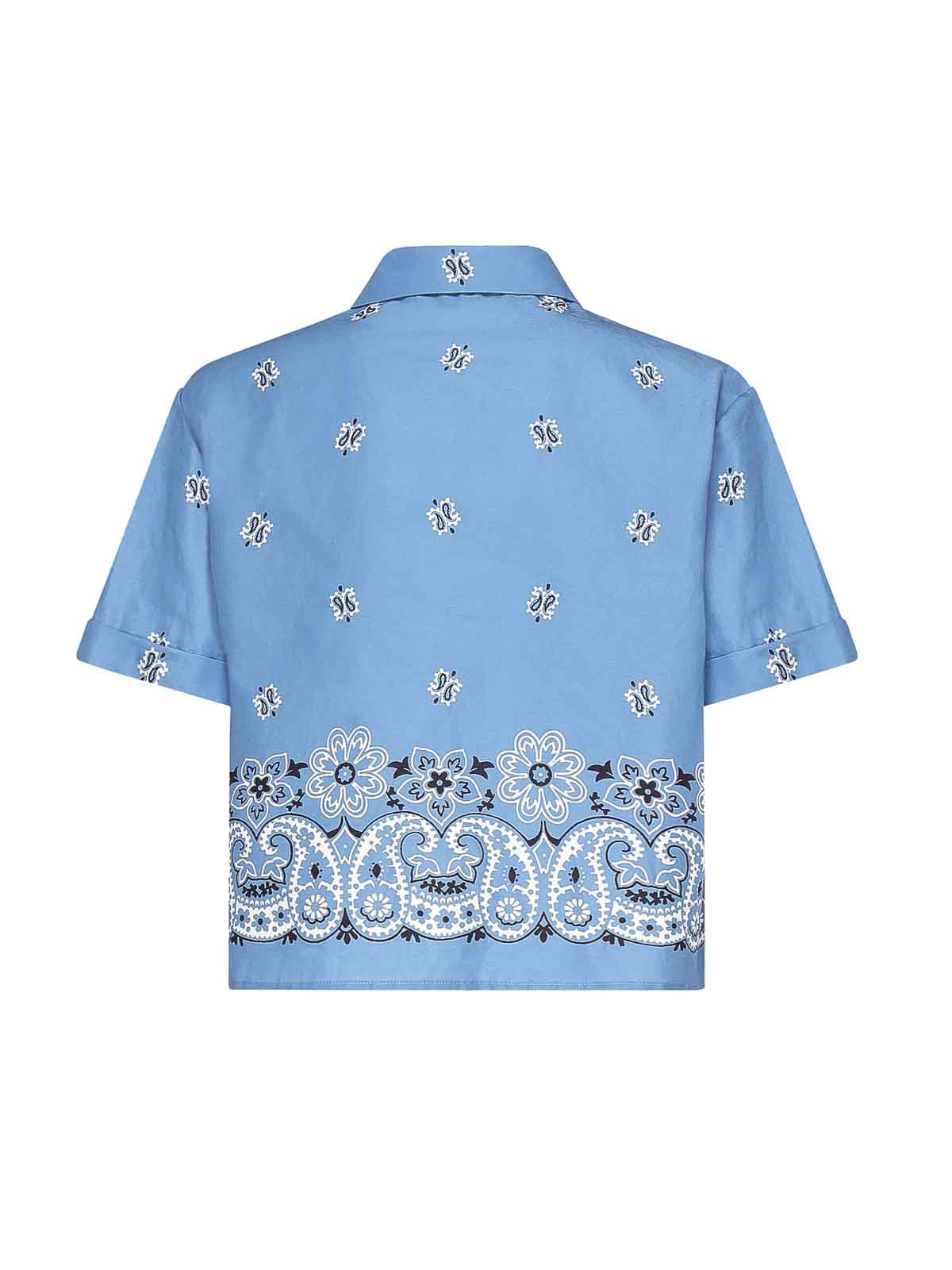 Slub Poplin Shirt With Print MK195117XXF061M (MIU MIU / シャツ・ブラウス ) | MIU MIU (ミュウミュウ)(2)