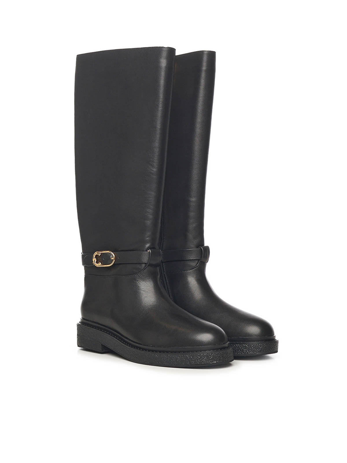 Leather C-Saddle Boots E4T7A150101001 (COCCINELLE / ブーツ ) | COCCINELLE (コチネレ)(1)