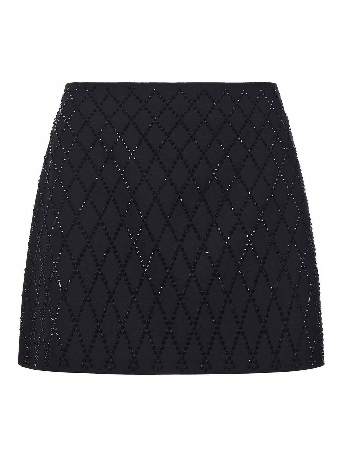 Mini Skirt With Rhinestones 105496A2POZ99 (PINKO / スカート ) | PINKO (ピンコ)