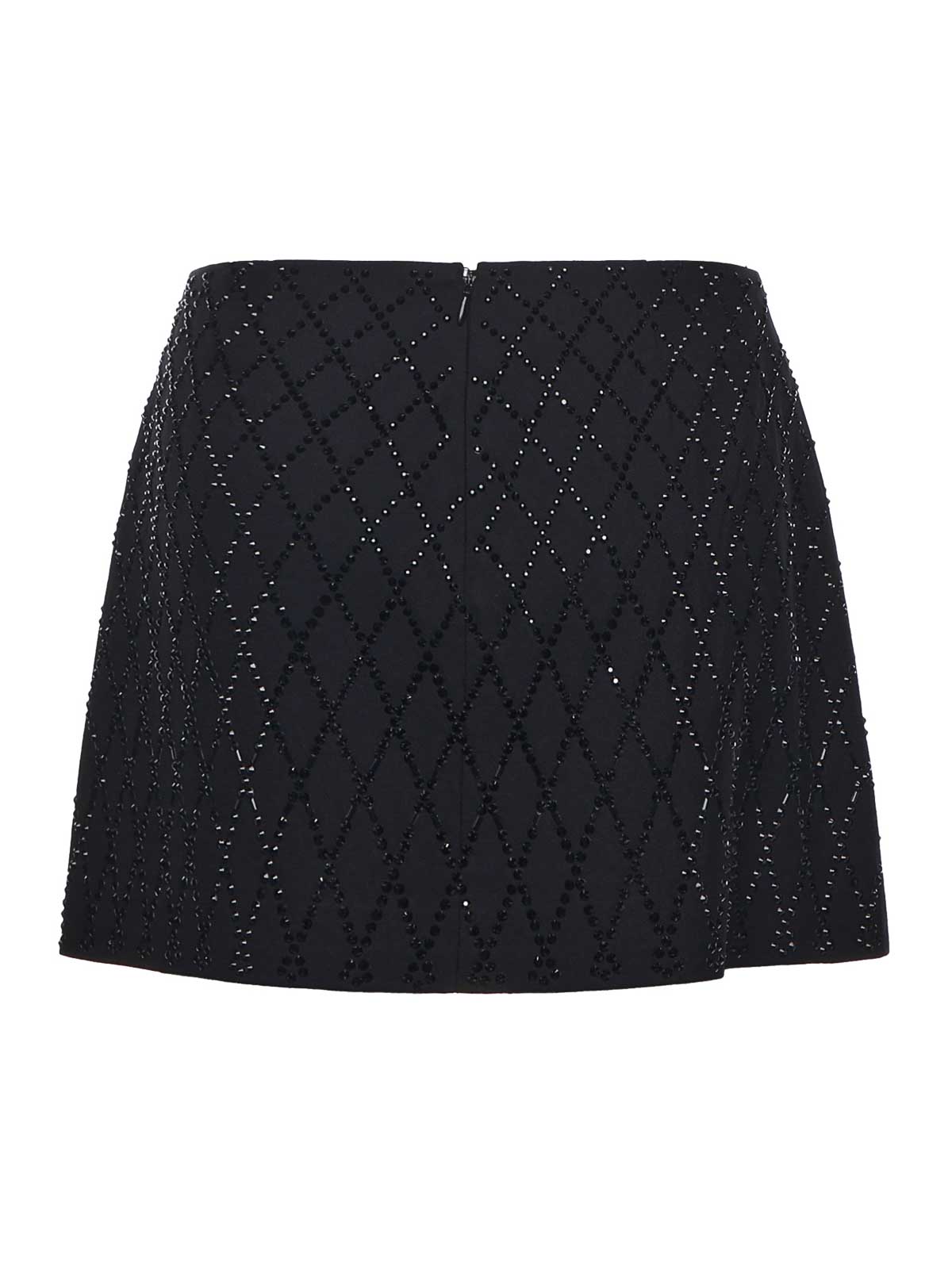 Mini Skirt With Rhinestones 105496A2POZ99 (PINKO / スカート ) | PINKO (ピンコ)(2)