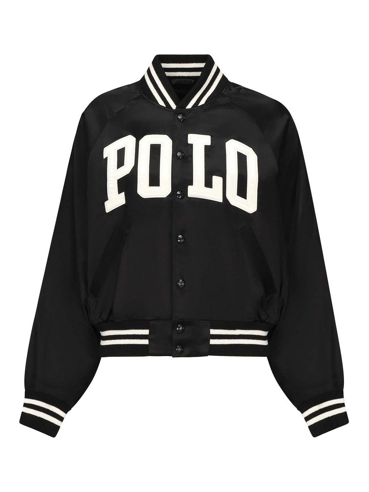 Satin Bomber Jacket With Logo 211970985001 (Polo Ralph Lauren / カジュアルジャケット ) | Polo Ralph Lauren (ポロ ラルフ ローレン)