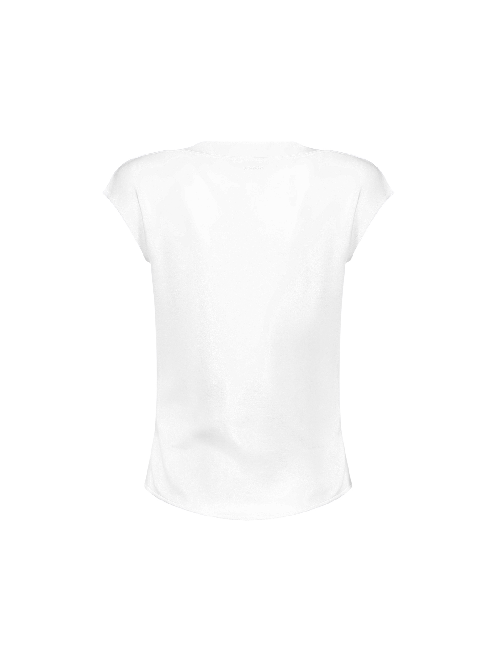 Alaia T-shirts and Polos White AA9I0021J095C000 (ALAIA / Tシャツ・カットソー ) | ALAIA (アライア)(1)