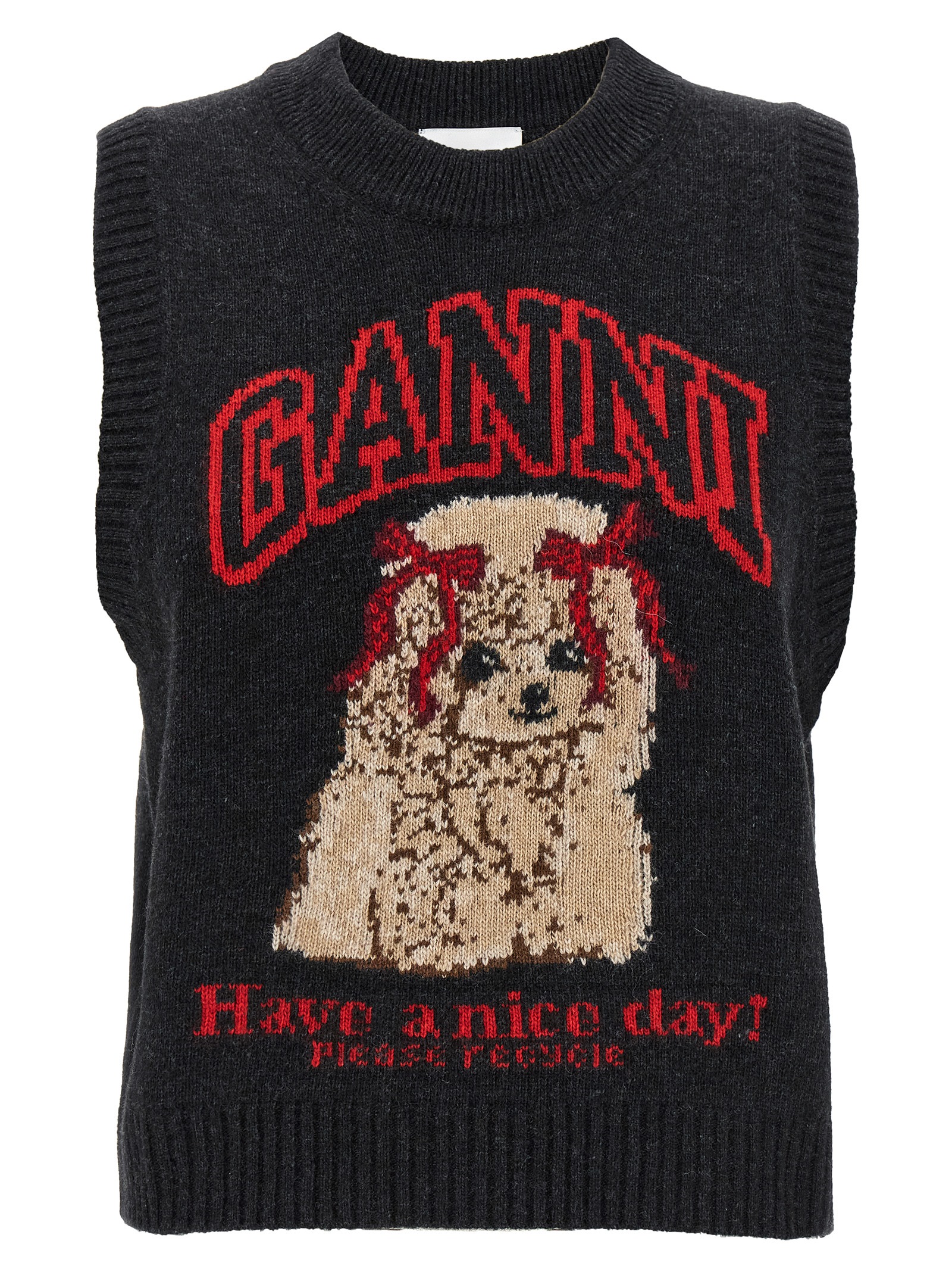 'Dog' vest A1070044052 (GANNI / ベスト ) | GANNI (ガニー)