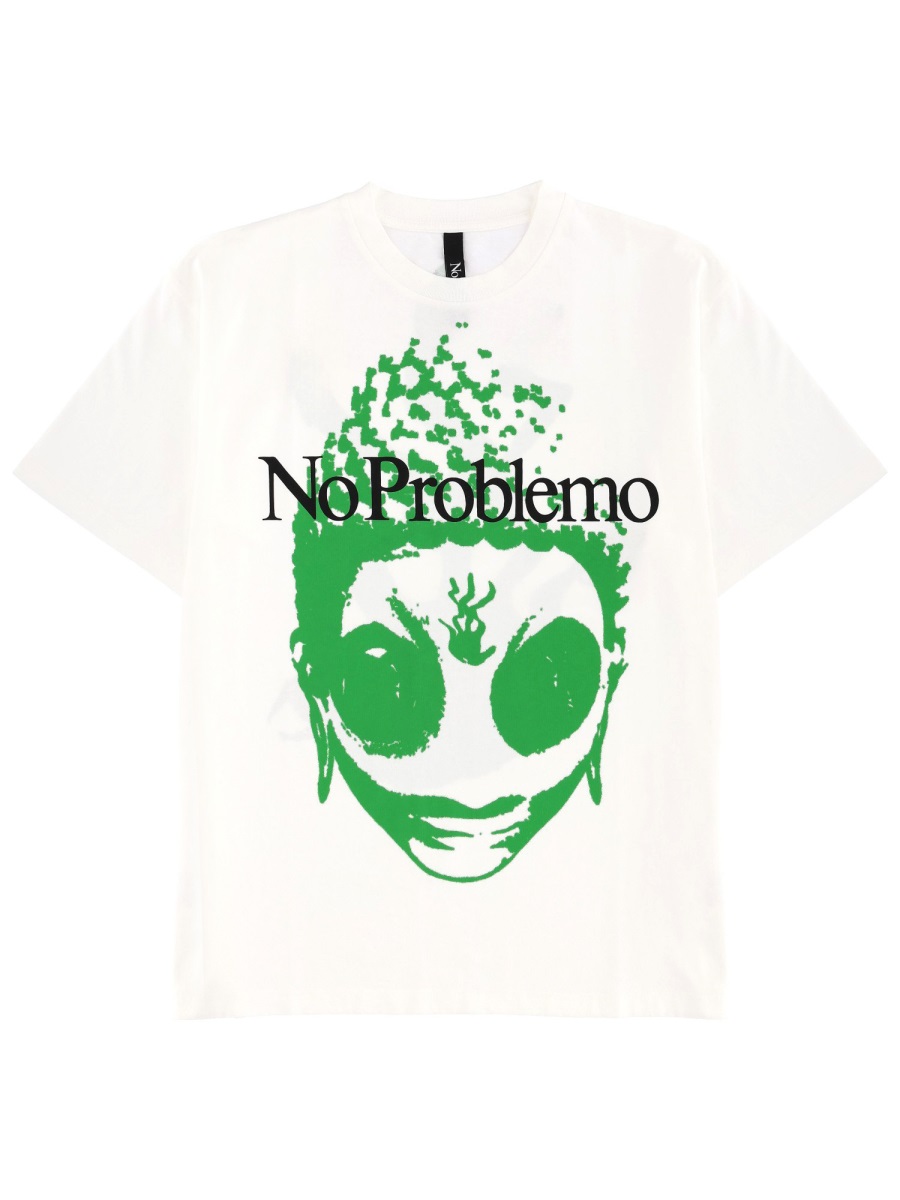 T-SHIRT WITH PRINT NP6001904WHT (No Problemo / Tシャツ・カットソー ) | No Problemo (ノープロブレモ)