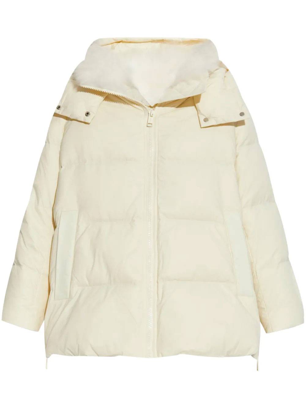 A LINE ICONIC HOODED DOWN JACKET WITH DETACHABLE LAMBSWOOL TRIM 24WFM01576M07WA1006 (YVES SALOMON / ダウンジャケット・コート ) | YVES SALOMON (イヴ サロモン)