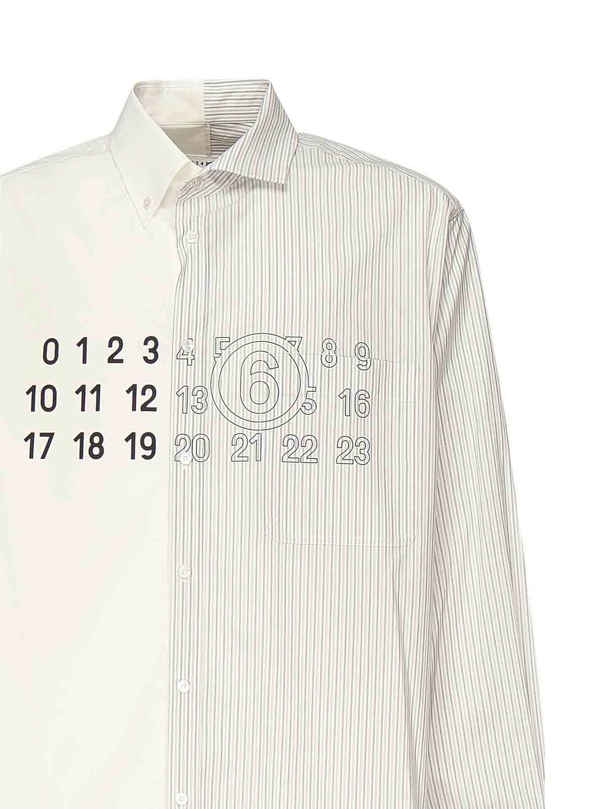 Poplin Shirt With Logo SH0DT0025MTN085961 (MM6 Maison Margiela / シャツ・ブラウス ) | MM6 Maison Margiela (エムエムシックス)(1)