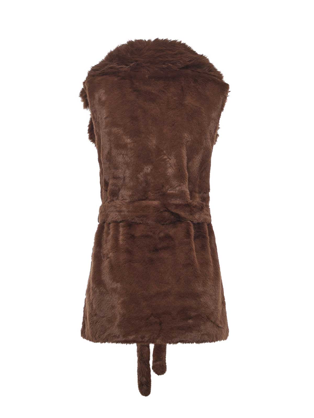 Penny Fur Coat 73C19EX04PENNYMARRONE (V°73 / ベスト ) | V°73 (ヴィ セッタンタトレ)(2)