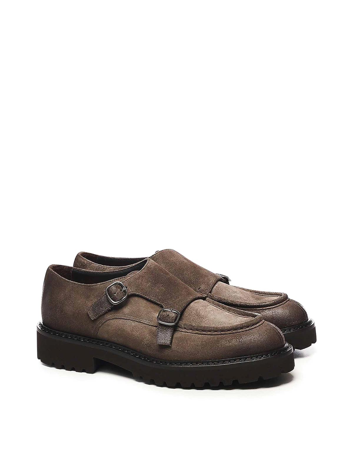 Leather Double-Buckle Loafer DU2738PHILUF205TM39 (DOUCAL'S / ローファー ) | DOUCAL'S (デュカルス)(1)