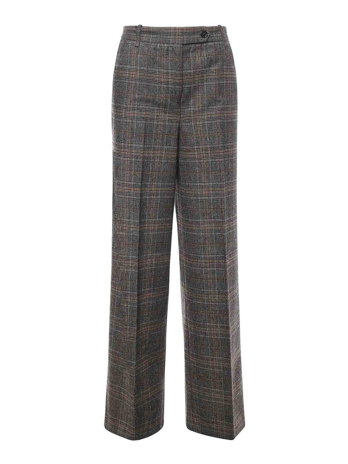 Wide-Leg Trousers With Check Pattern 106064A2ZZPIP (PINKO / パンツ ) | PINKO (ピンコ)