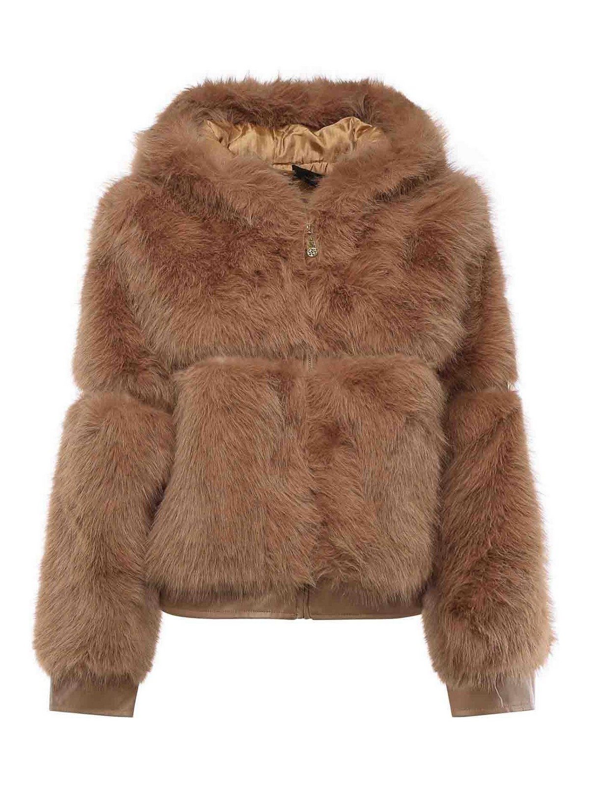 Penny Fur Coat With Hood 73C19EX02PENNYNATURALE (V°73 / レザー&ファージャケット・コート ) | V°73 (ヴィ セッタンタトレ)