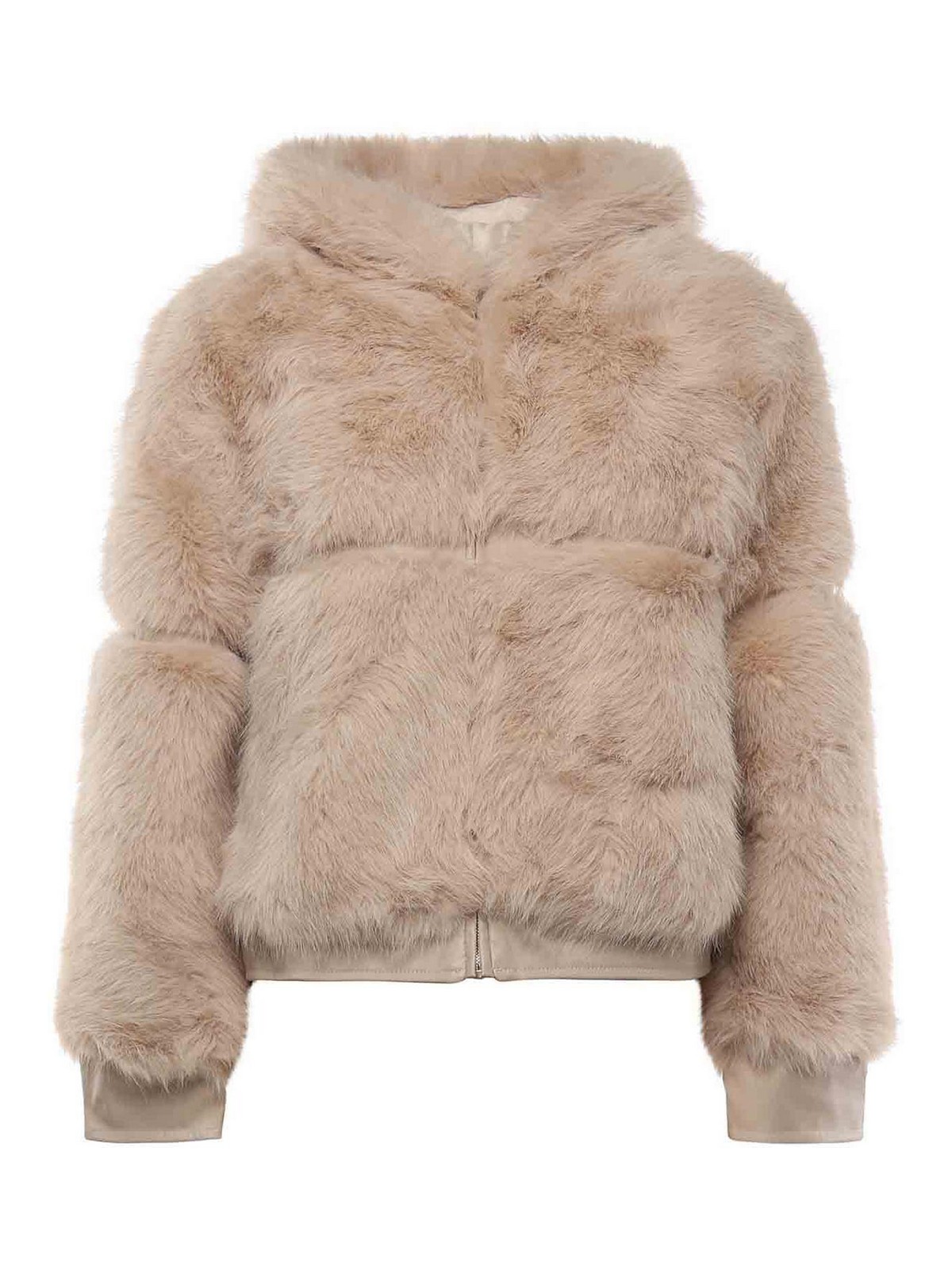 Penny Fur Coat With Hood 73C19EX02PENNYOFFWHITE (V°73 / レザー&ファージャケット・コート ) | V°73 (ヴィ セッタンタトレ)