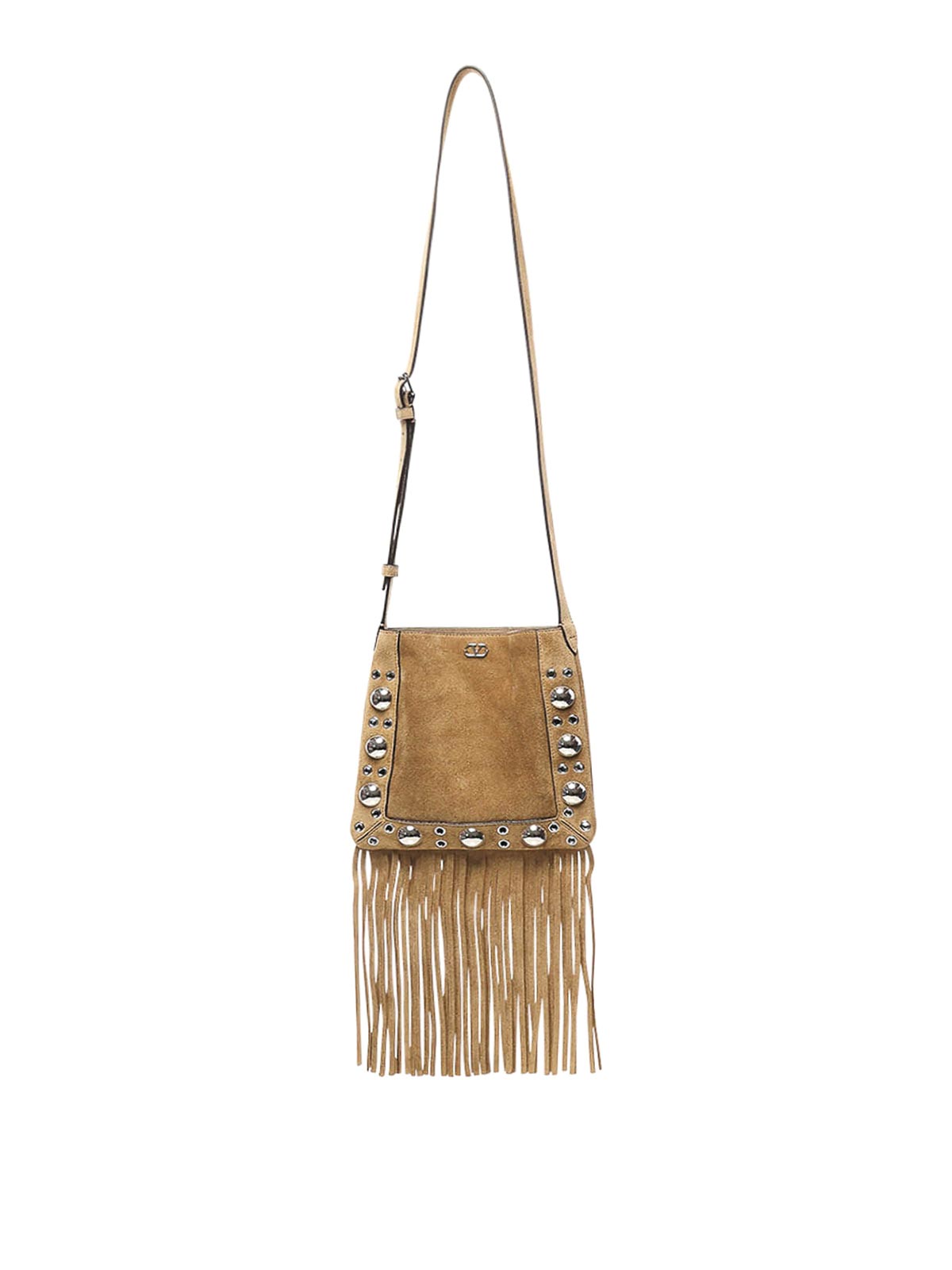 Nellcte Vlogo Suede Bag With Studs 7Y2B0R34JETRDX (Valentino Garavani / ハンドバッグ・ショルダーバッグ ) | Valentino Garavani (ヴァレンティノ)